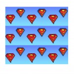 SUPERMAN Lot de deux magnets Logo
