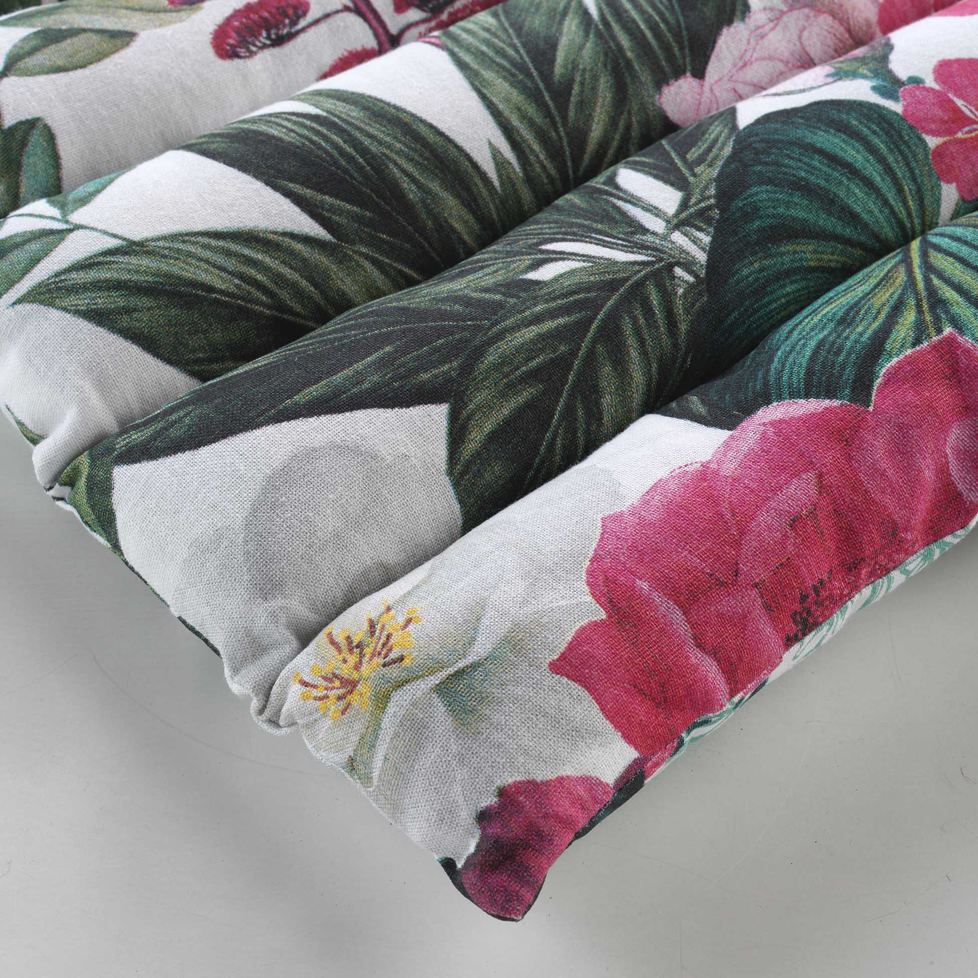 Coussin de sol ou Bain de soleil 60 x 180 cm Fleurs anabella