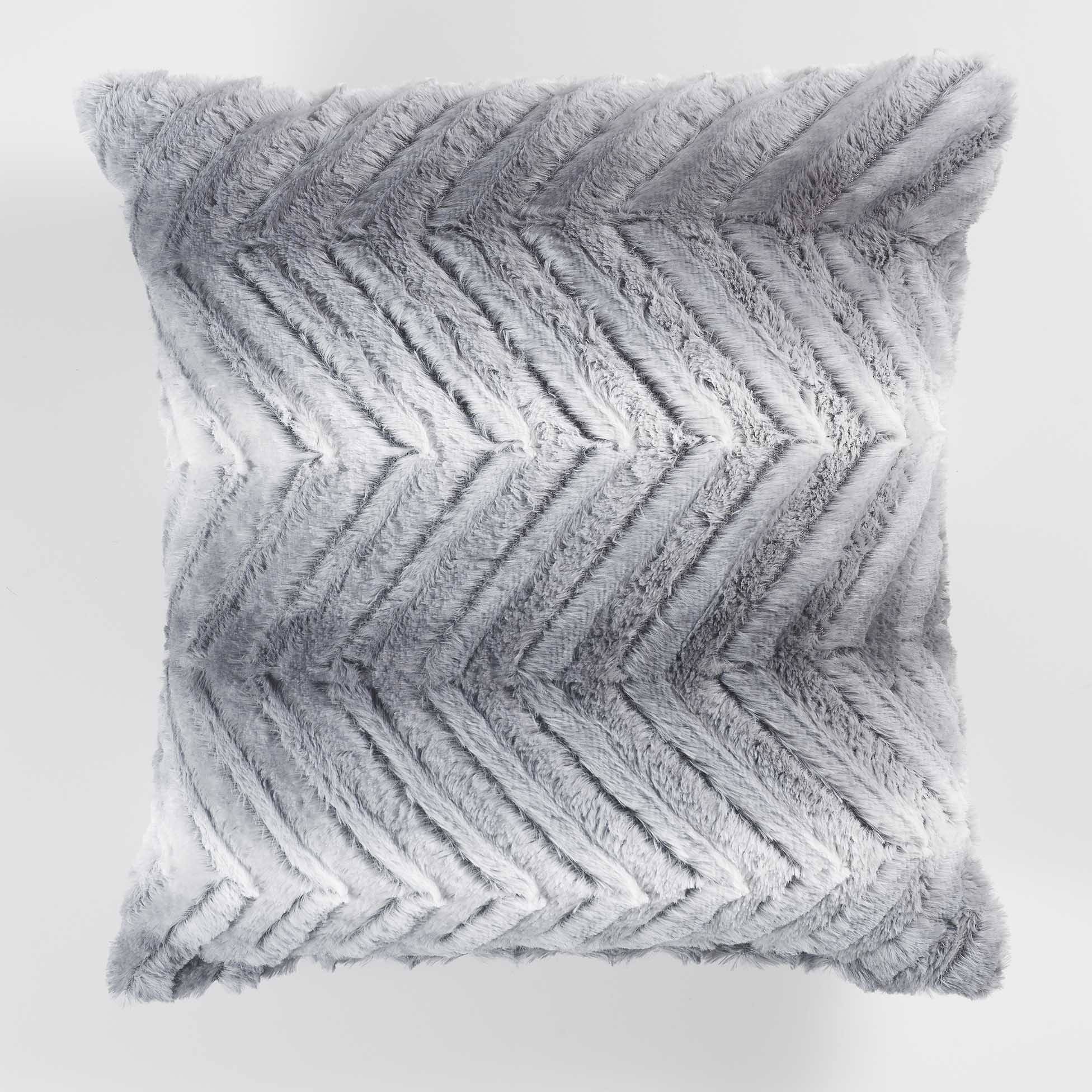 Coussin a poil doux 40 x 40 cm Toronto gris