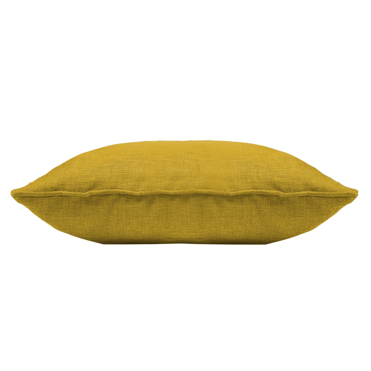 Coussin passepoil 60 x 60 cm Chambray Uni Newtons jaune