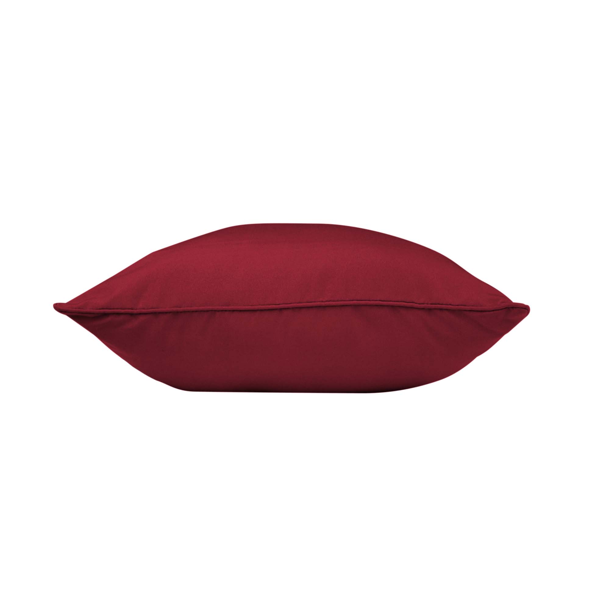 Coussin passepoil 40 x 40 cm Bordeaux