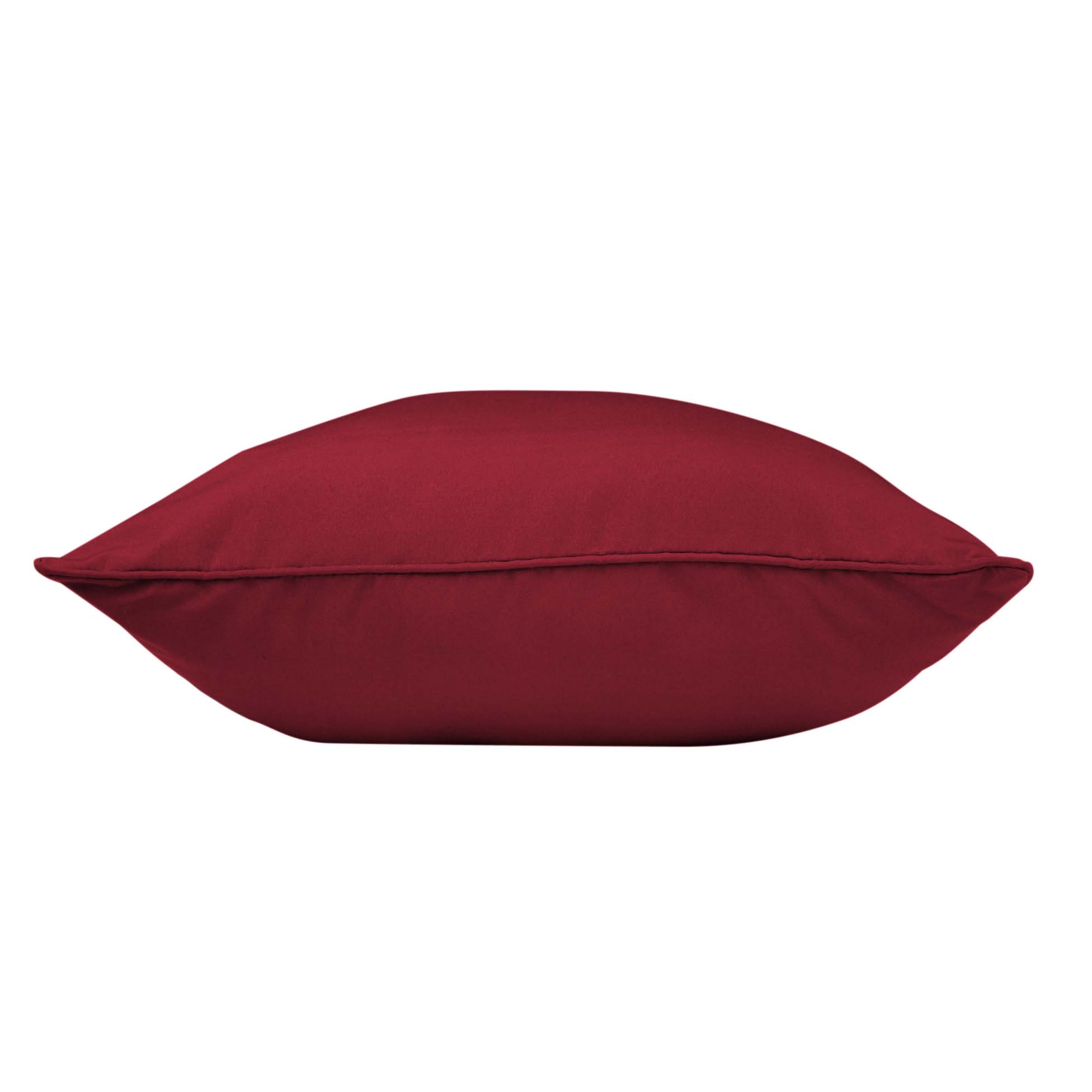 Coussin passepoil 60 x 60 cm Bordeaux