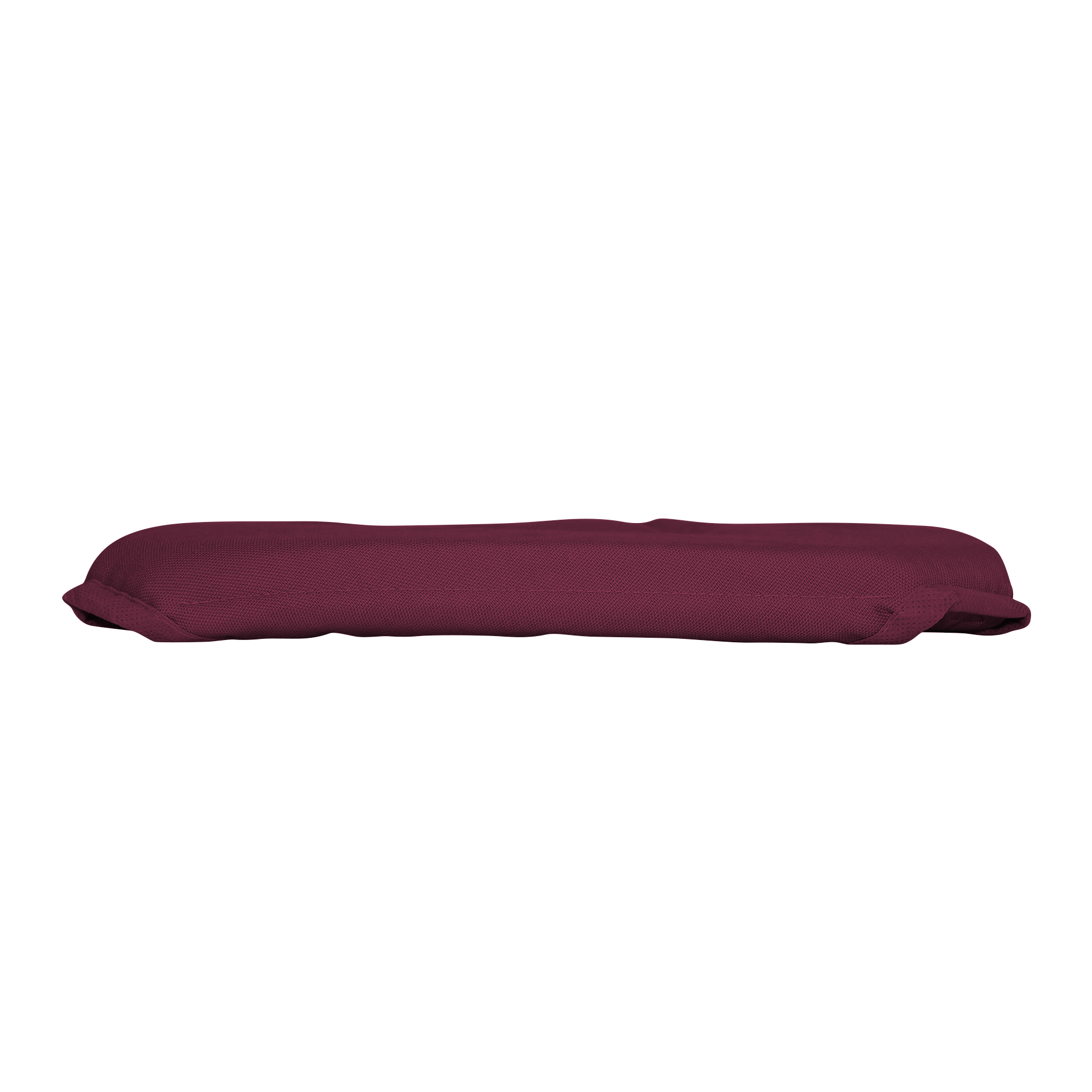 Coussin galette de chaise 4 rabats 36 x 36 cm Bordeaux panama