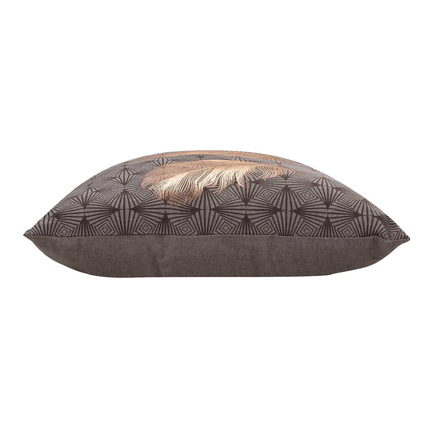 Coussin dhoussable mtallis Plumes Love