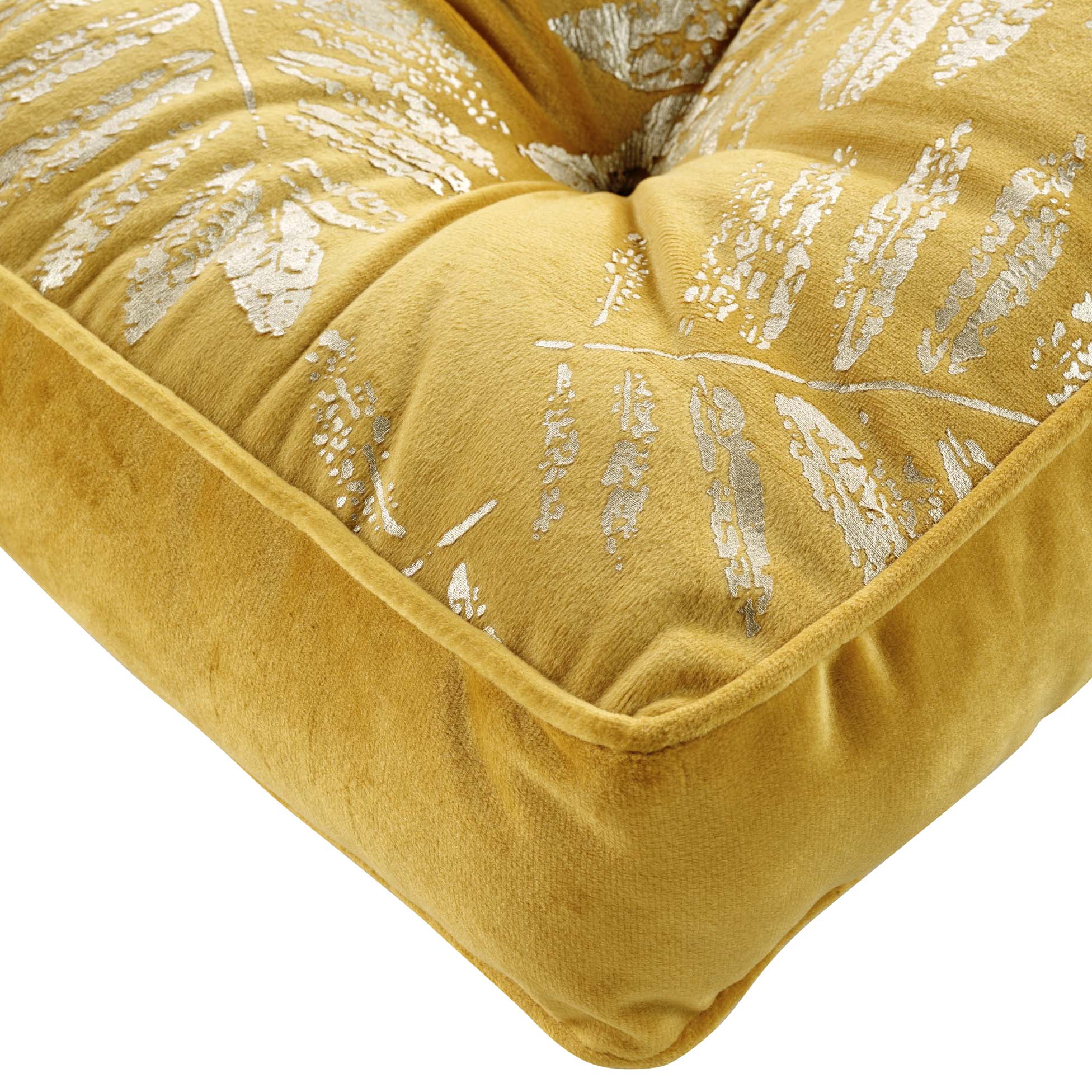 Coussin de sol 40x40cm Adelor jaune