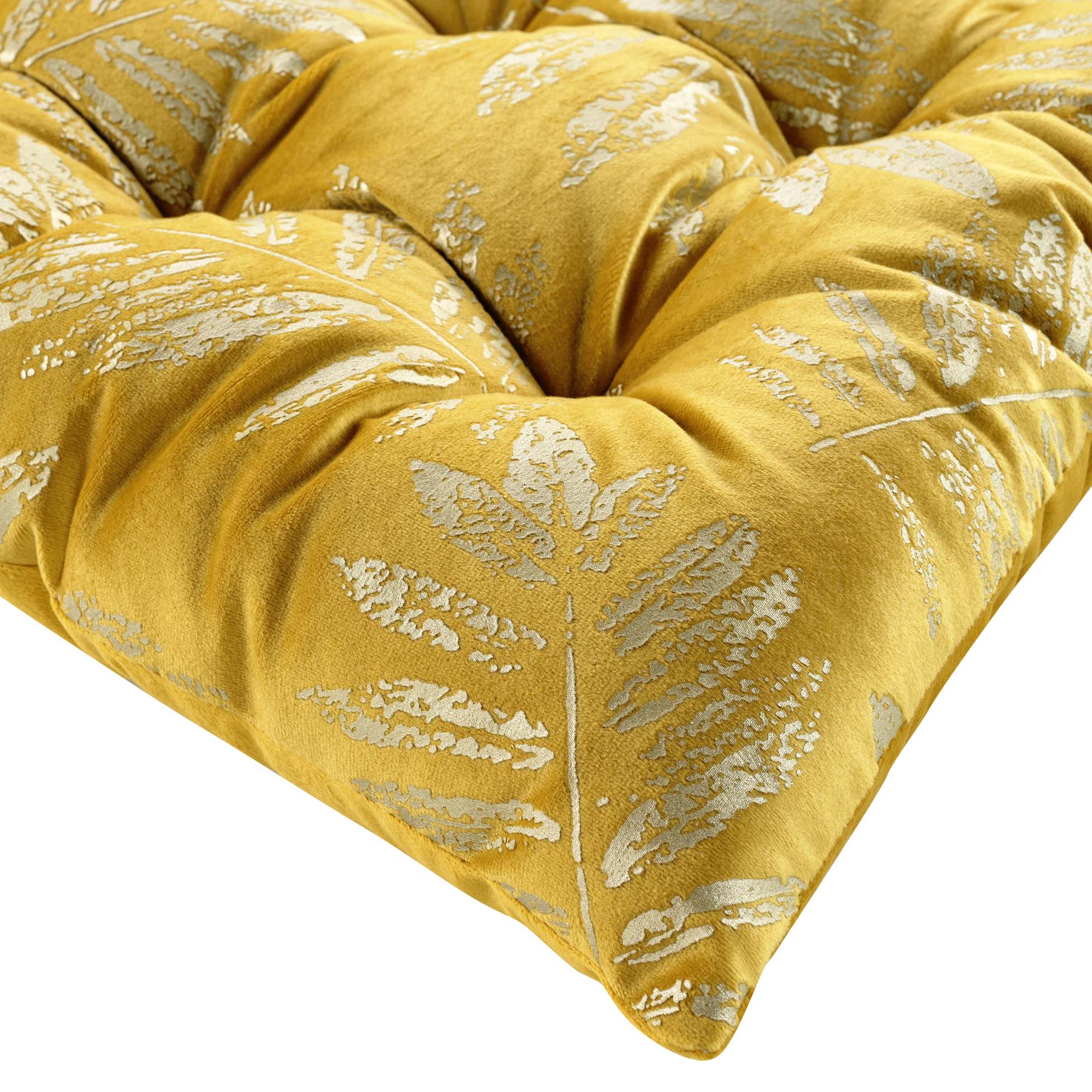 Coussin de sol ou Matelas de sol Adelor exotique jaune