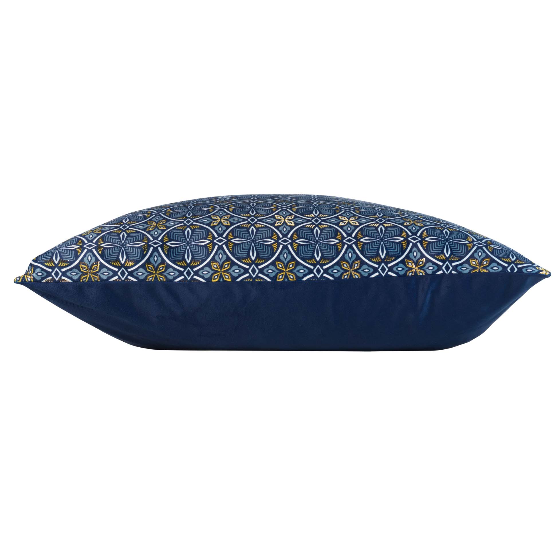 Housse de Coussin 60 x 60 cm Ethnic Joan bleu