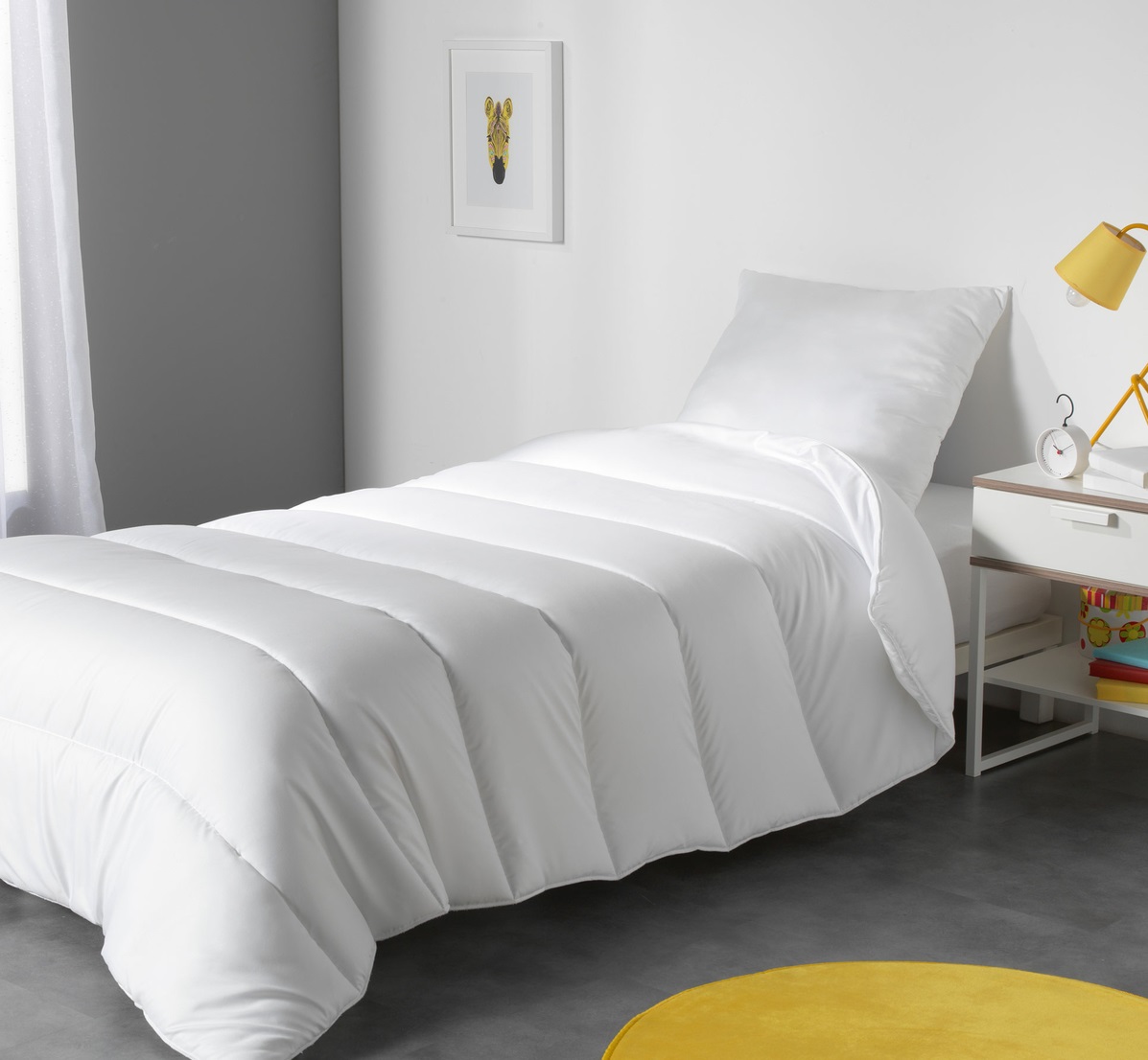 Couette blanche anti acariens 140 x 200 cm Premium