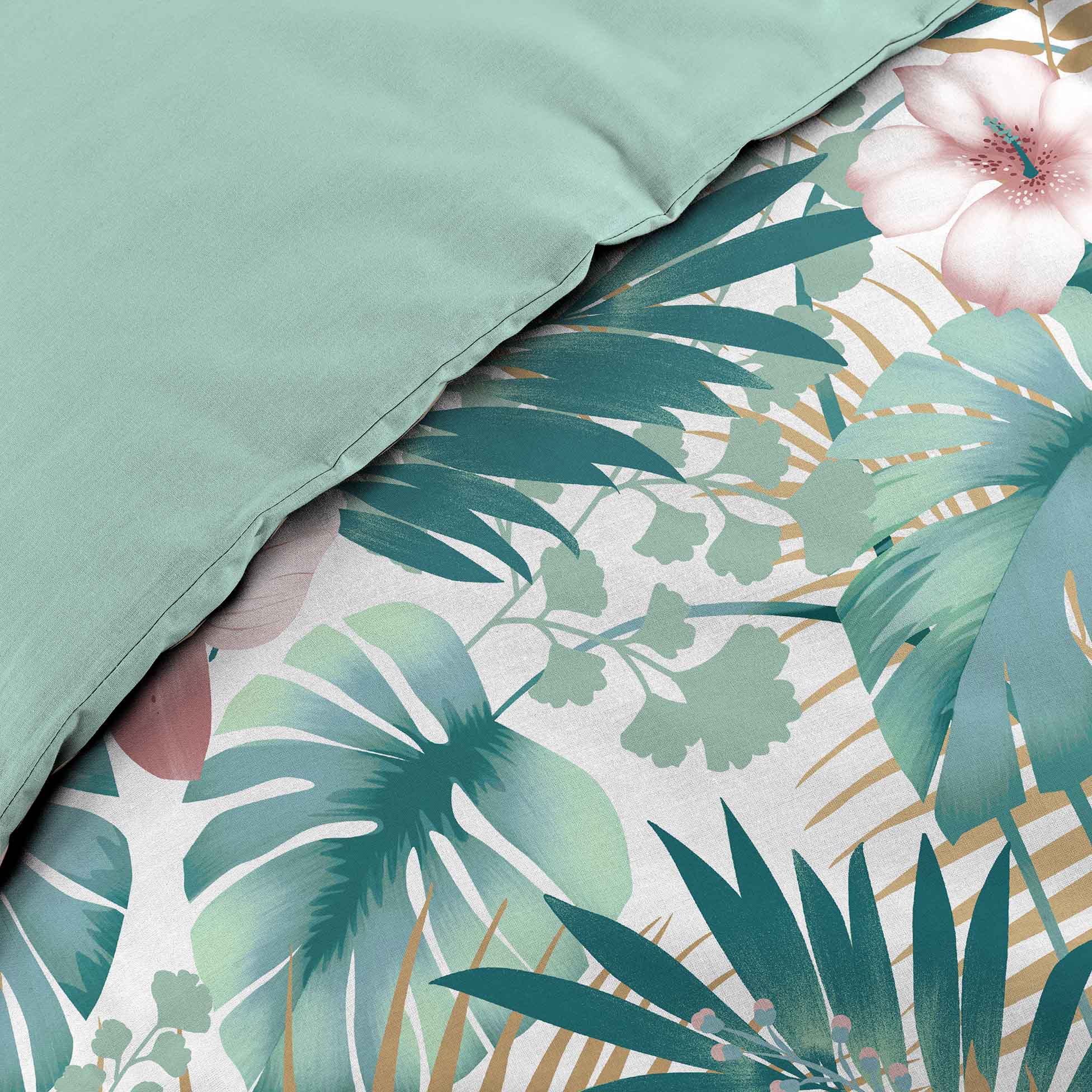 Parure Housse de couette Percale Collection Tropic Kelly