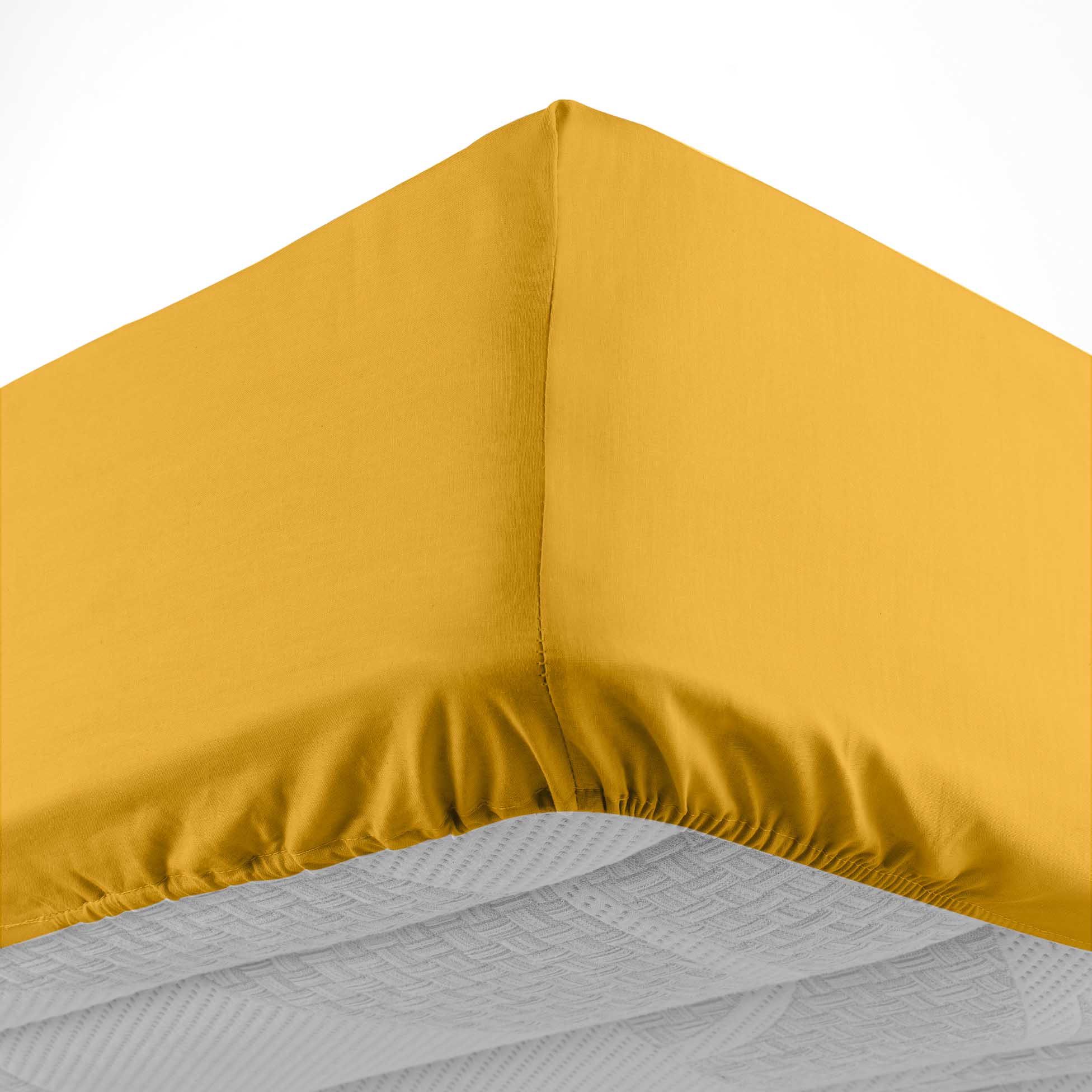 Drap housse 90 x 190 cm Couleur emotion jaune