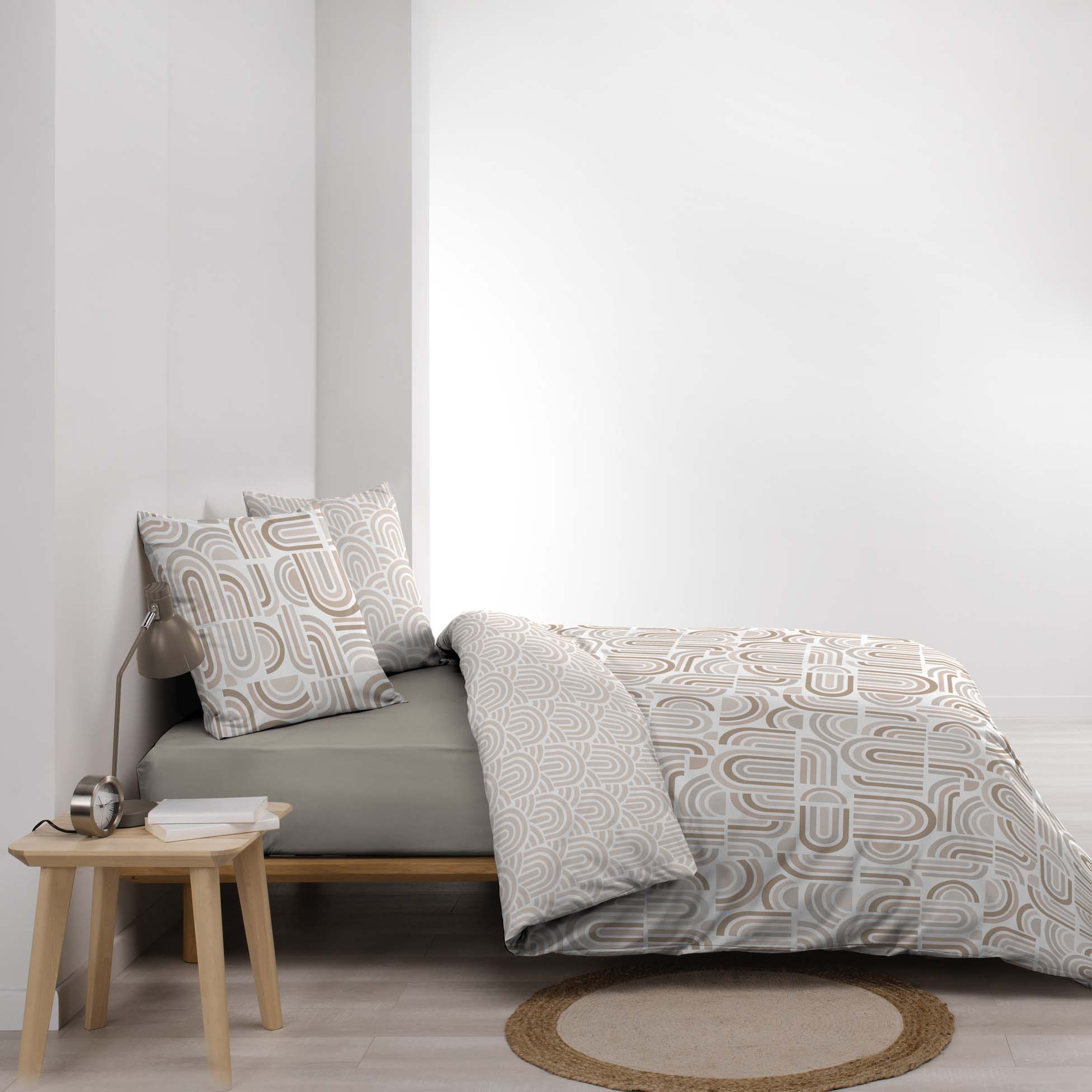 Housse couette + taies Microfibre Pandore