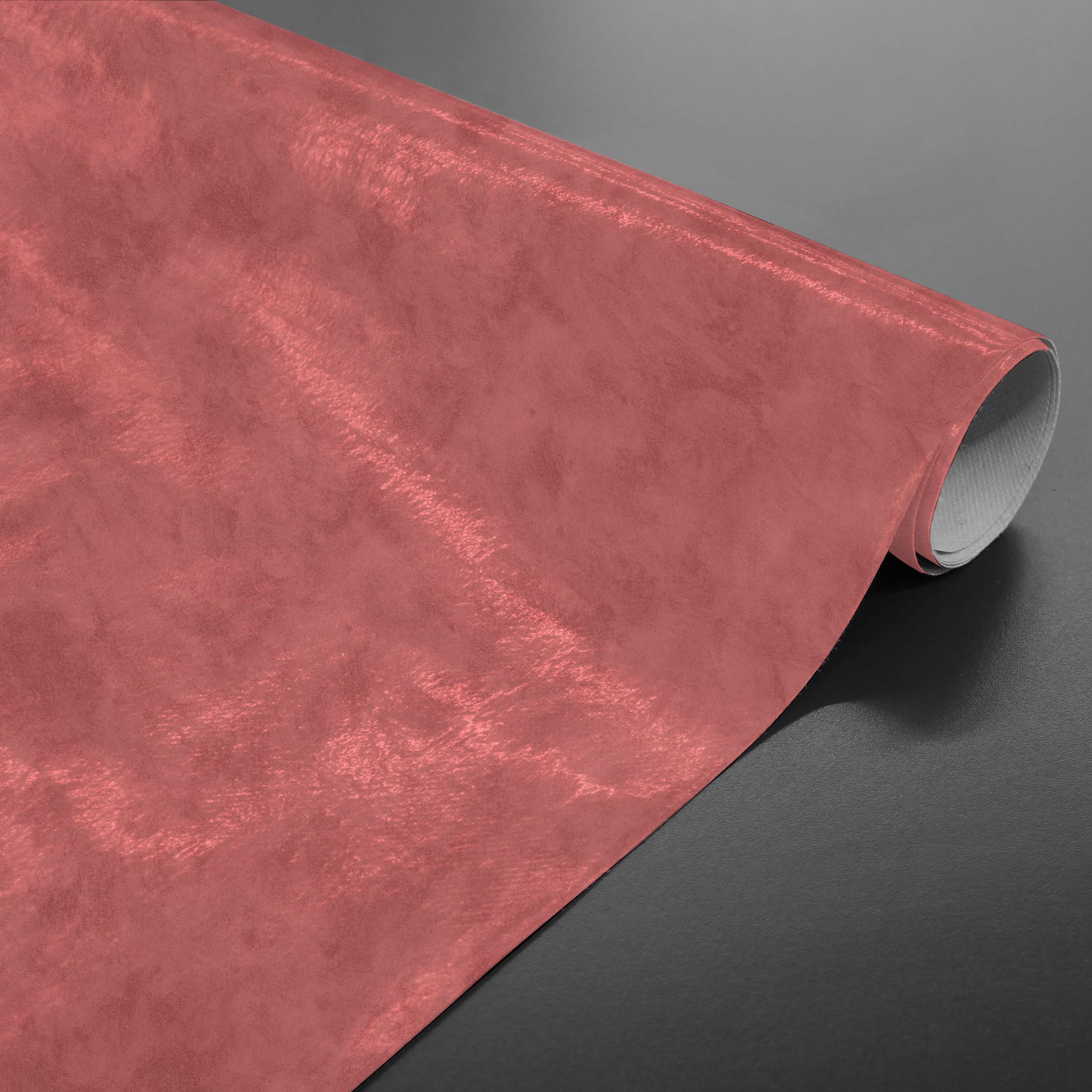 Nappe Toile cire au mtre Faux Beton marsala