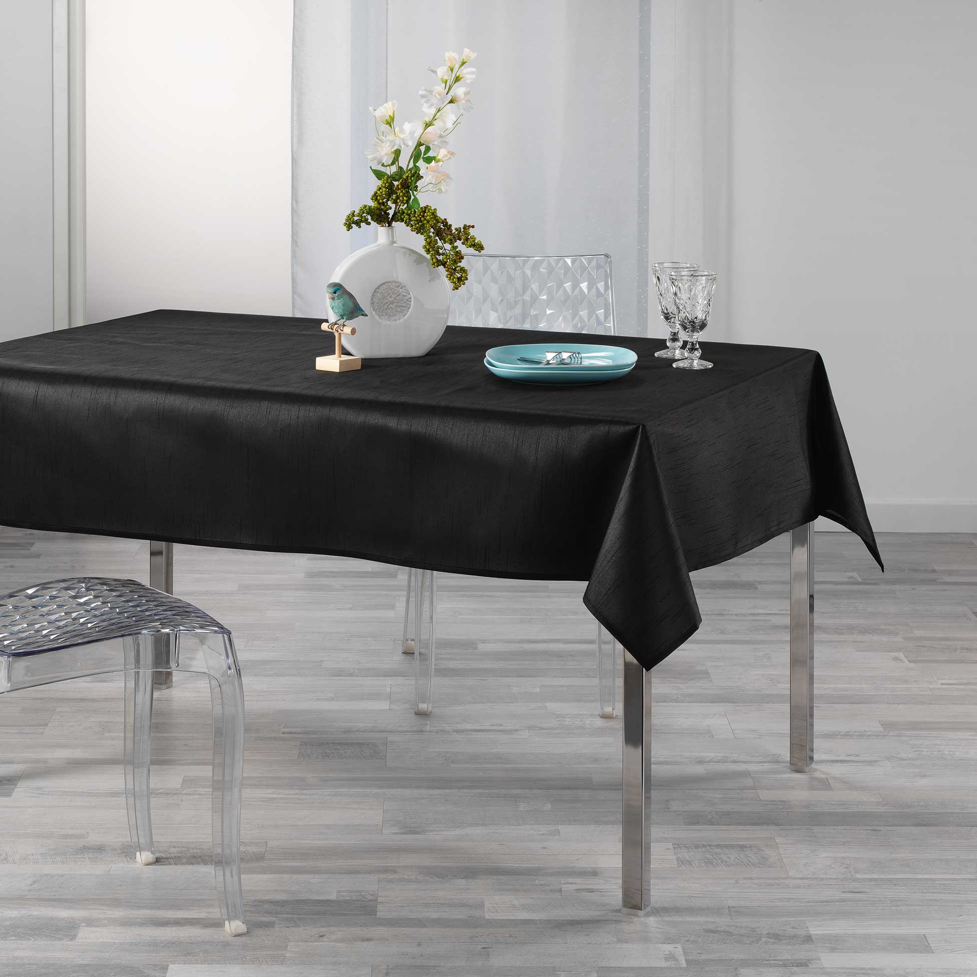 Nappe 140x240cm Shana noir