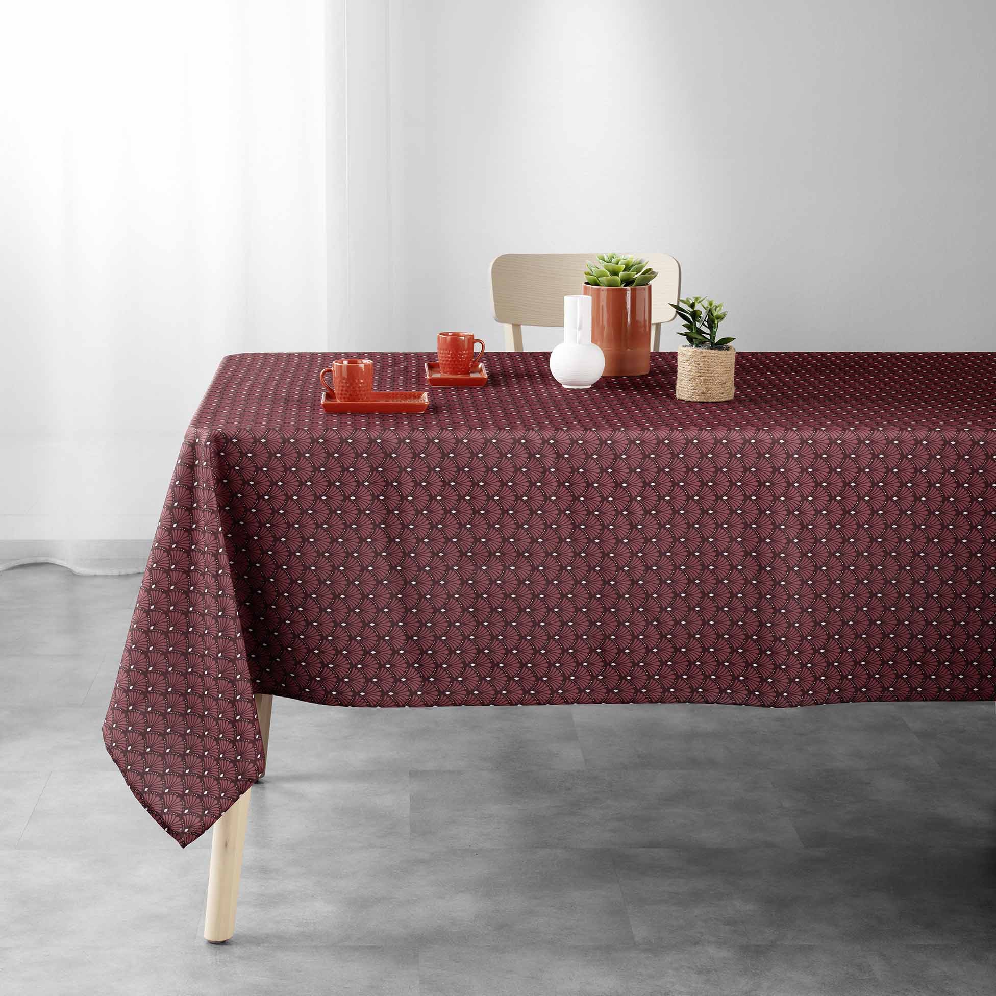 Nappe rectangle 145 x 240 cm Art-Chic terracotta