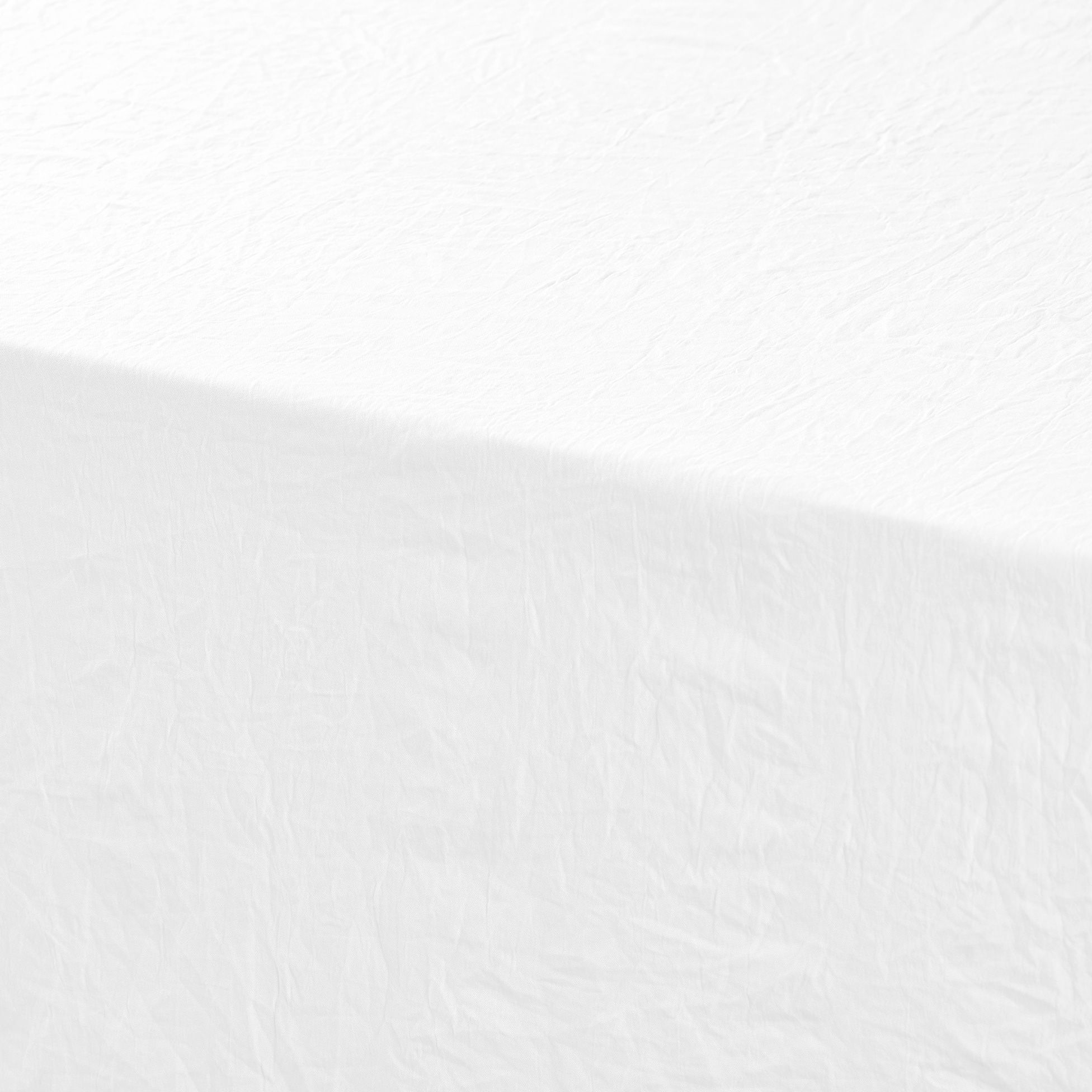 Nappe rectangle microfibre lavee 140 x 240 cm Suzy blanc