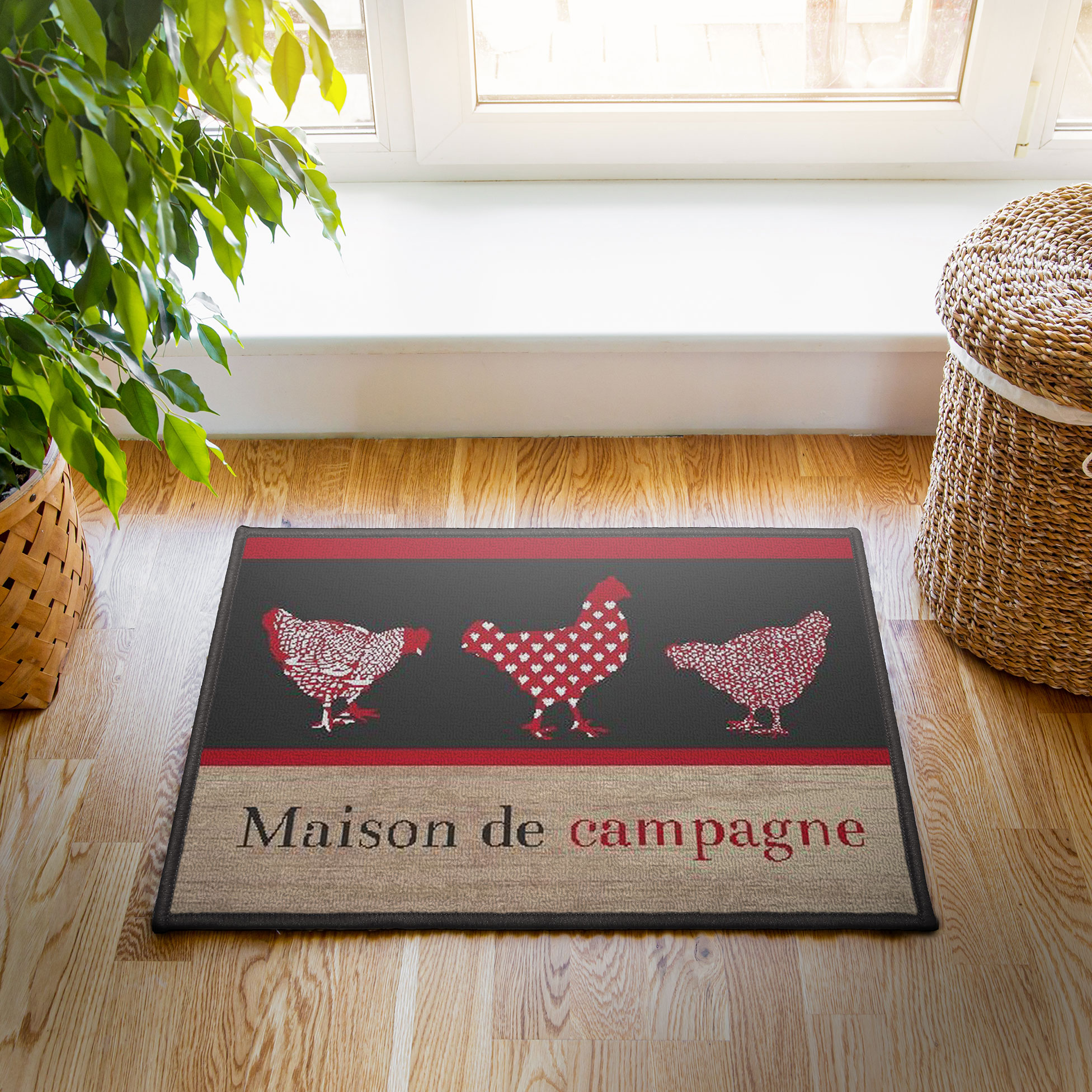 Tapis multi usages 40 x 60 cm Maison de campagne