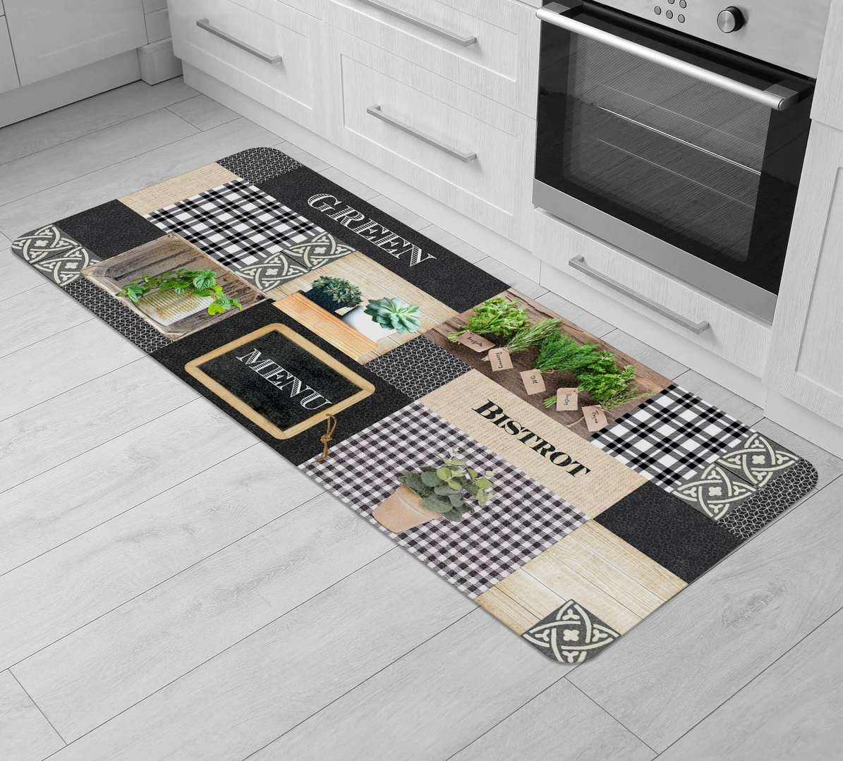 Tapis Modele Green Bistrot Menu 45x120cm