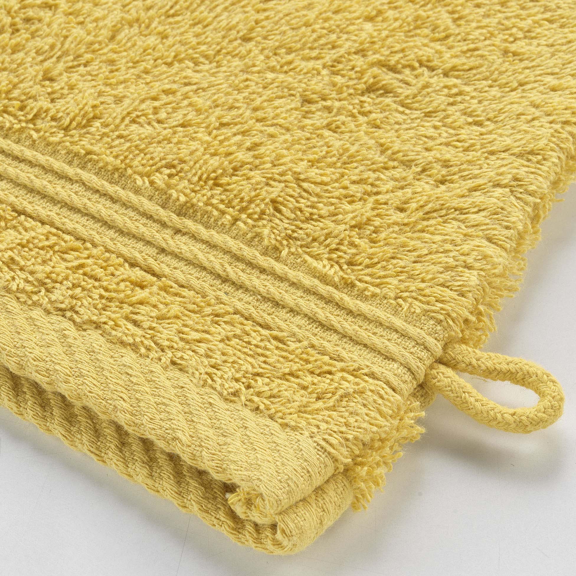 Lot de 2 gants de toilette 15 x 21 cm Tendresse jaune