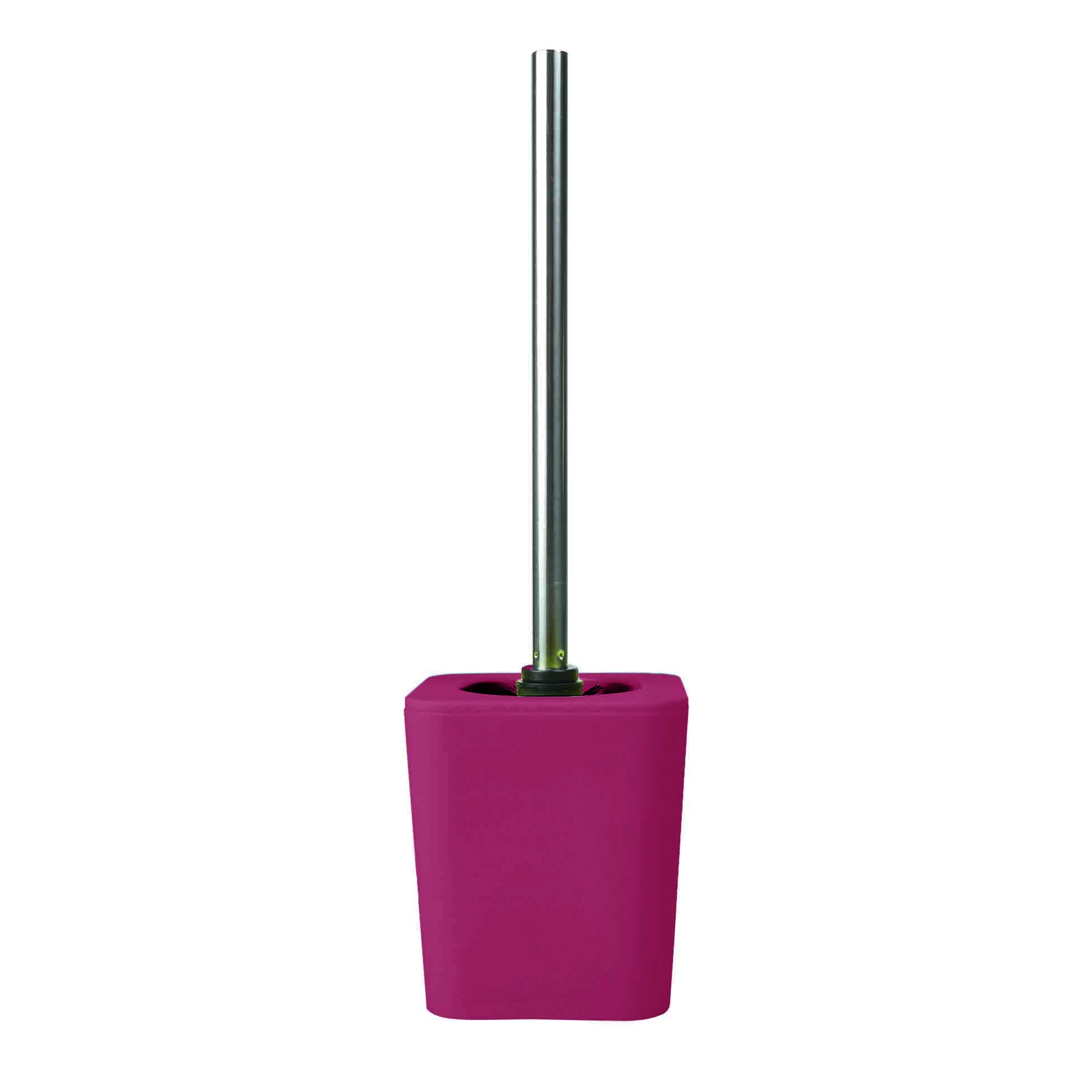 Brosse de toilette plastique 11.6 x 38.2 cm Soft framboise