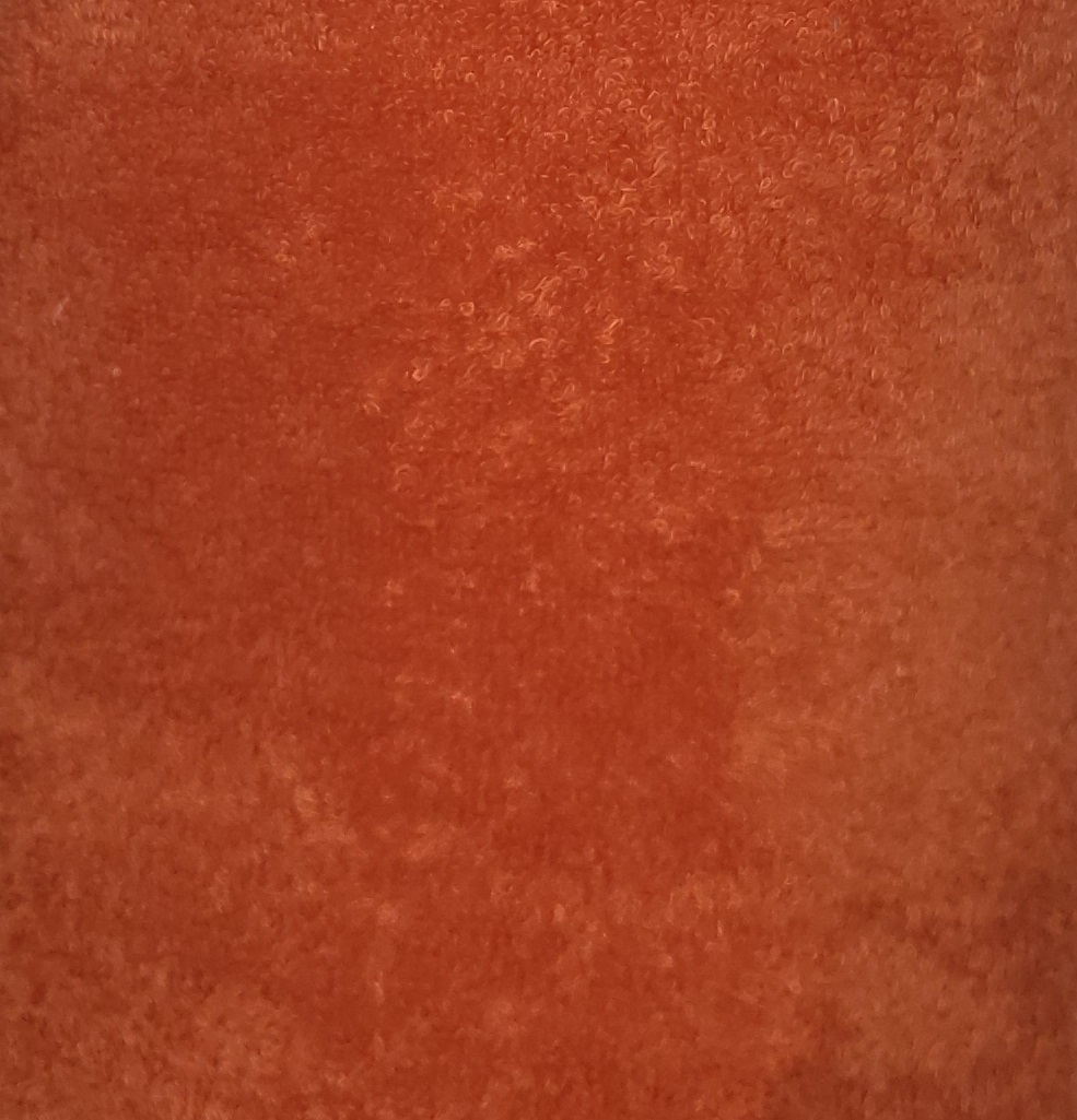 Serviette drap de plage 100 x 180 cm bouclette uni orange