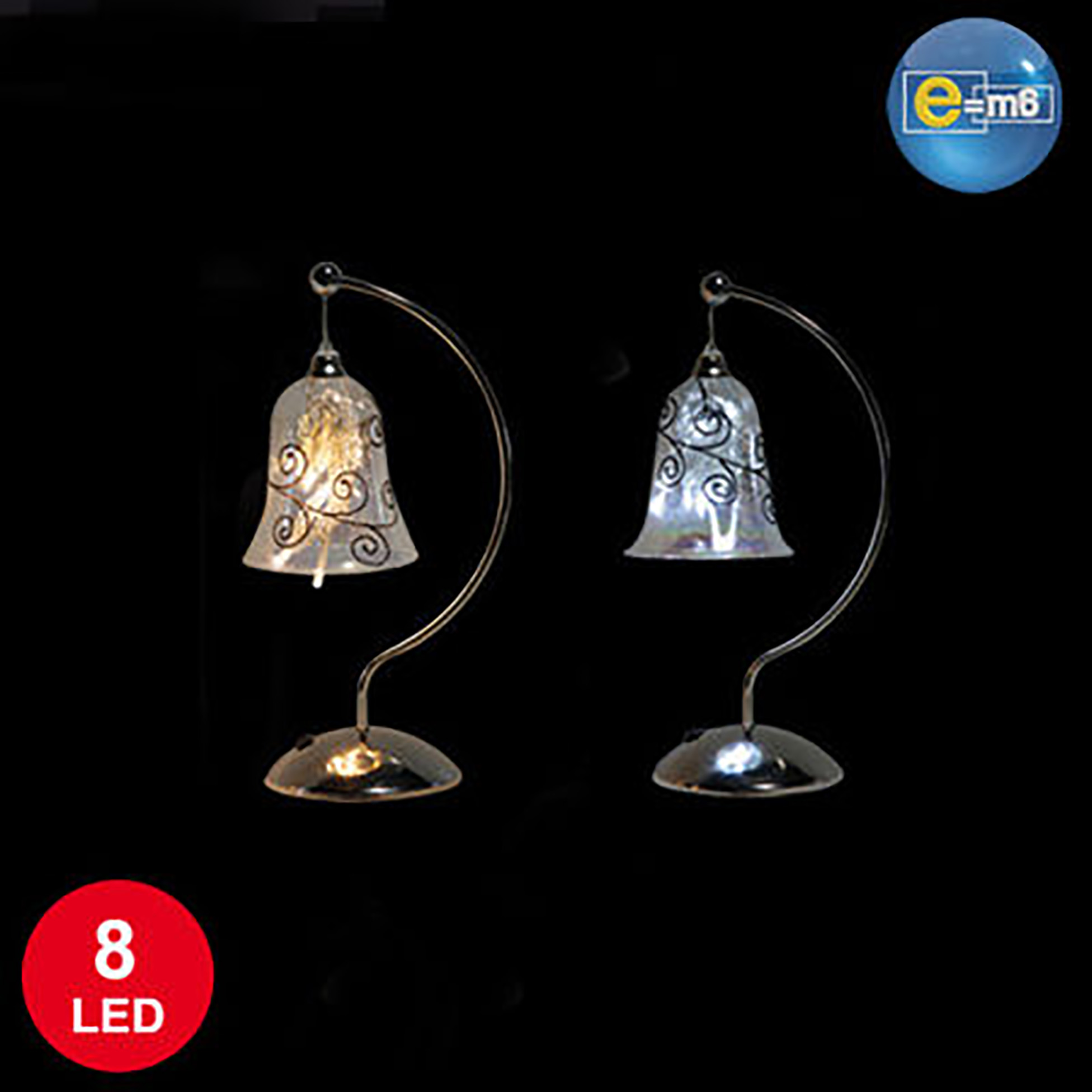 1 Cloche lumineuse en verre