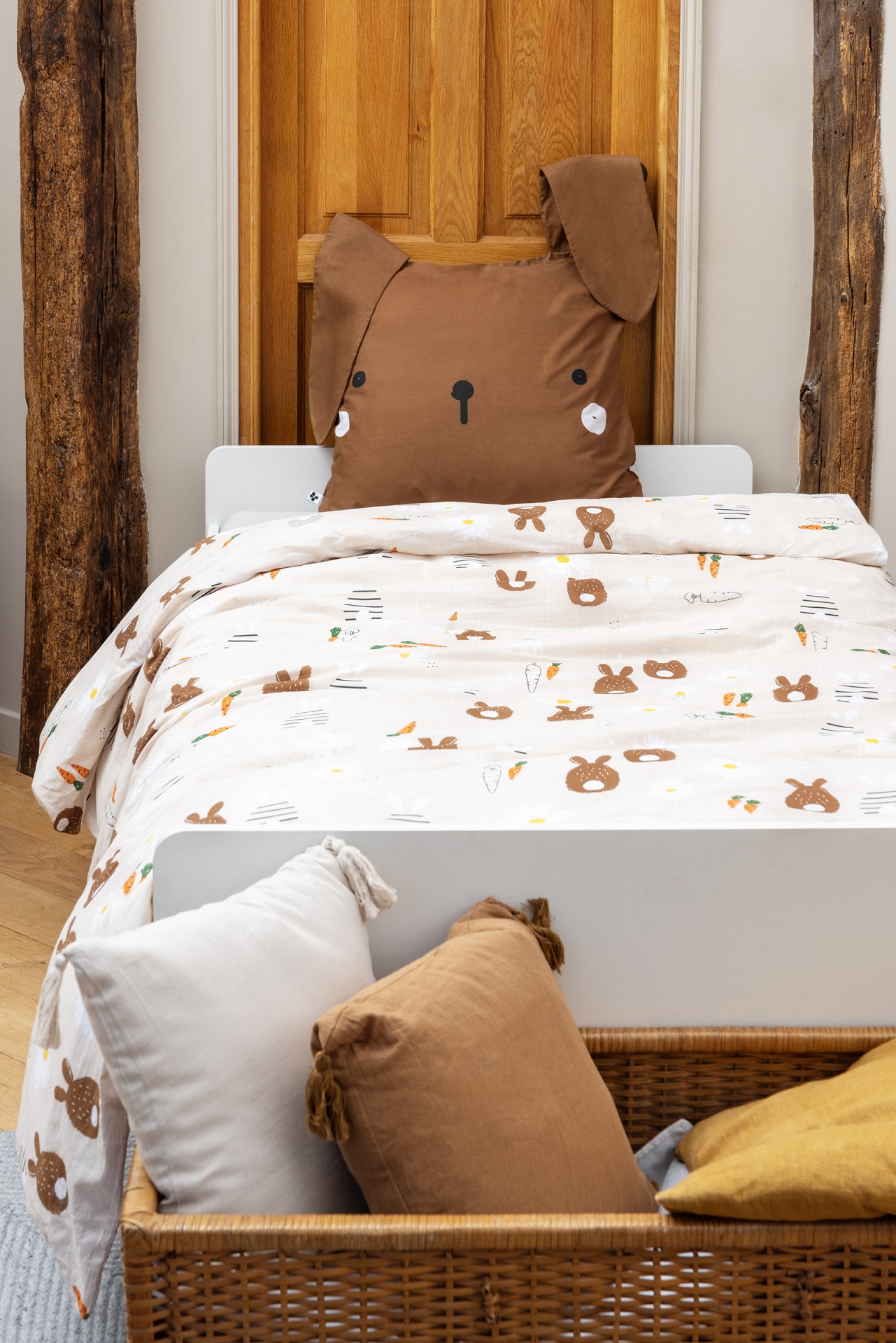 Housse de couette + taie Pompon le petit lapin