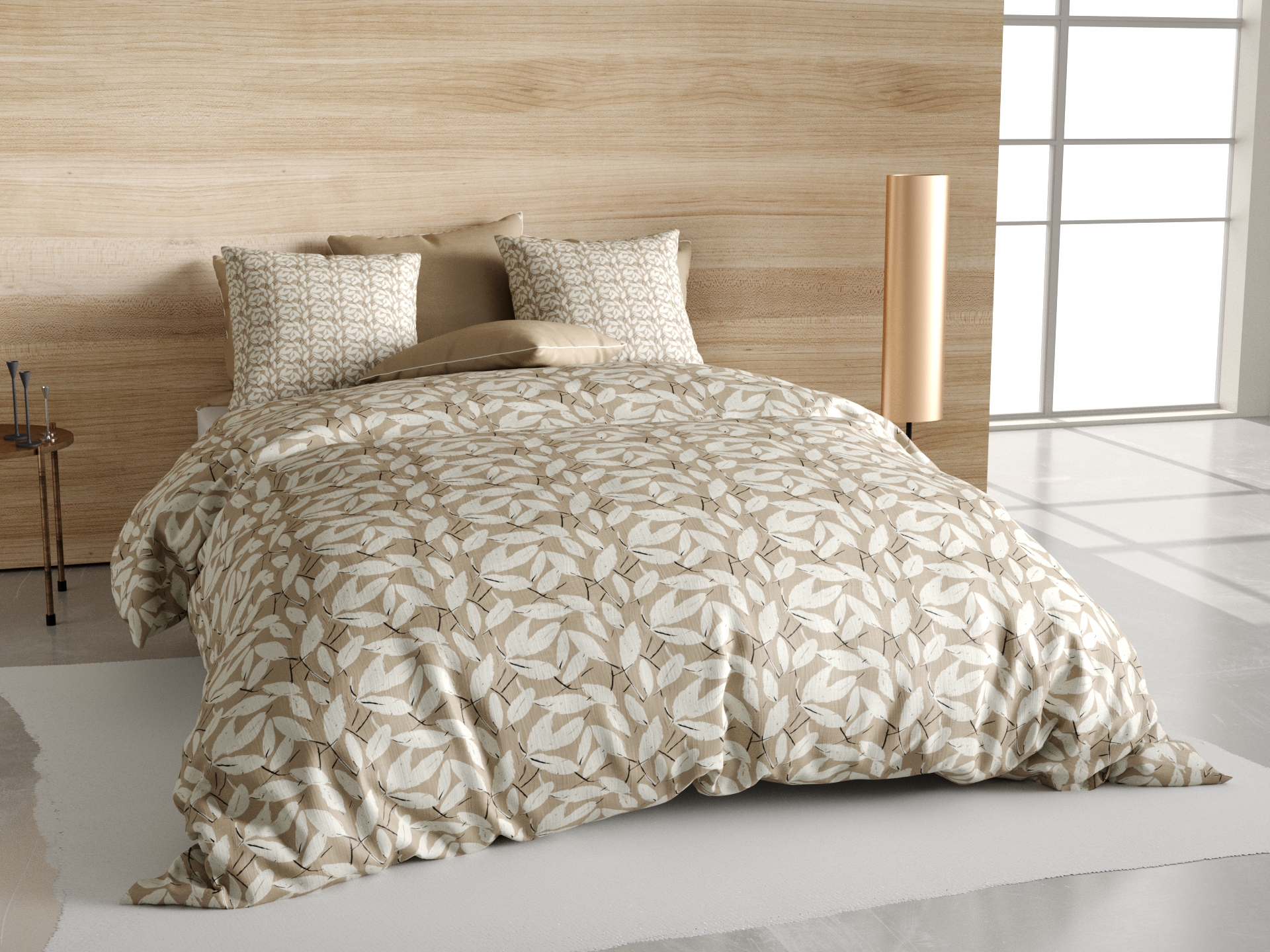 Housse de couette + taie microfibre Carmellia