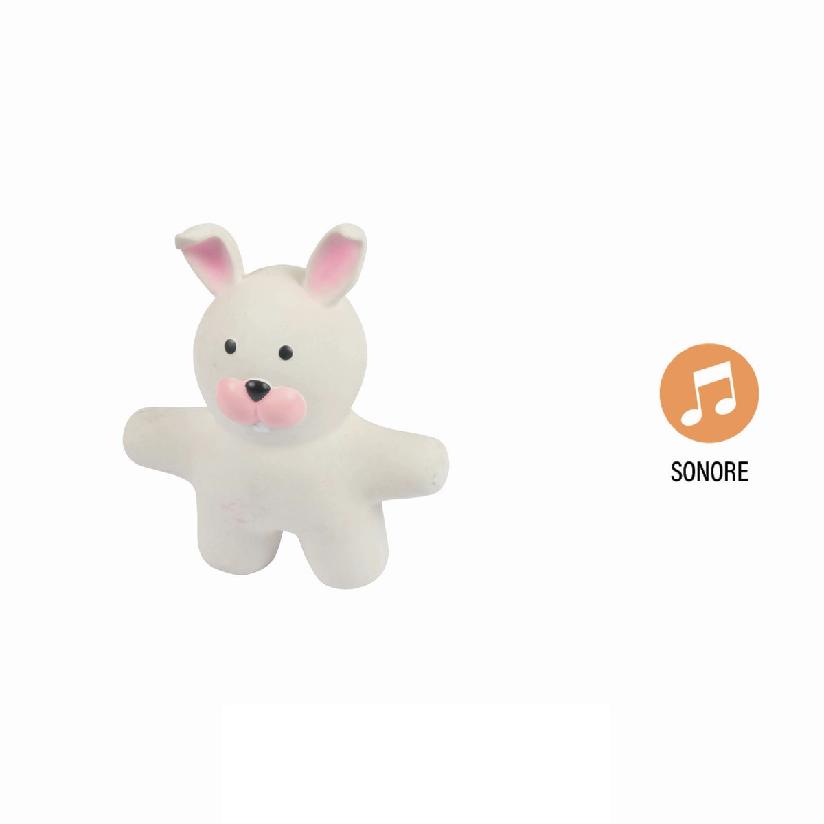 Jouet lapin sonore pour chien