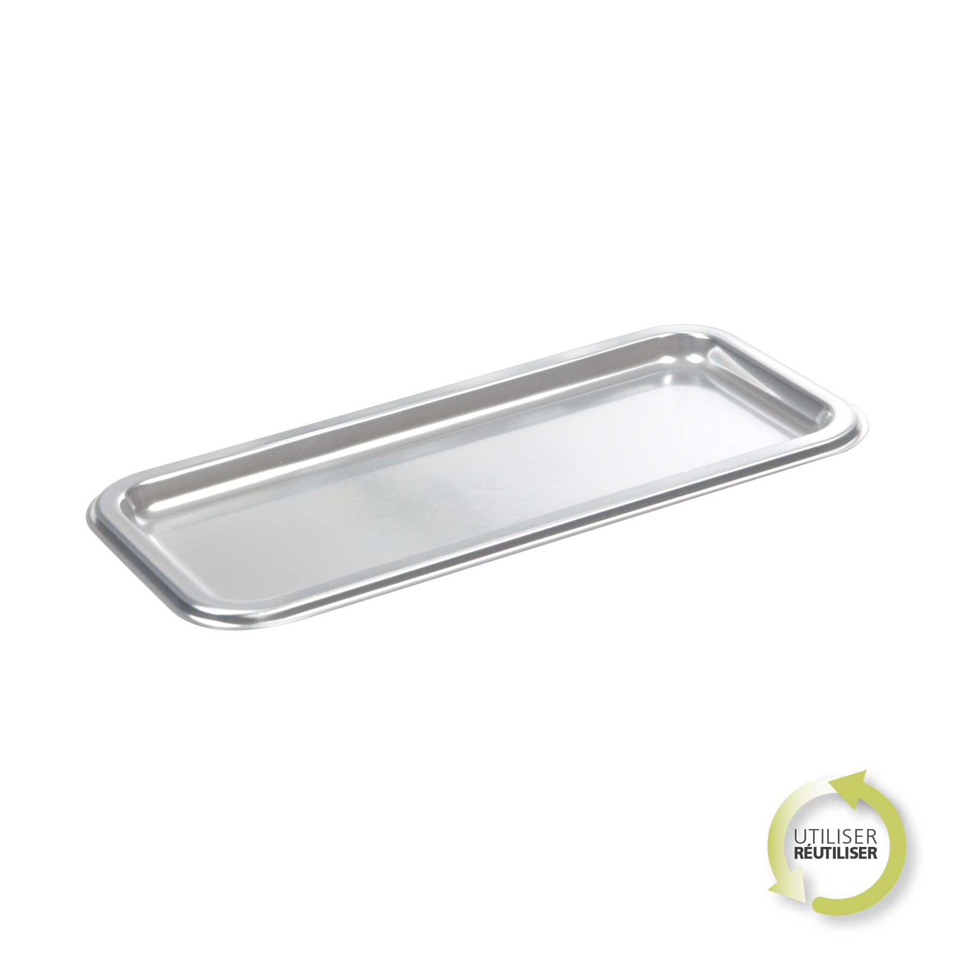 Set de 2 plateaux a cake argent