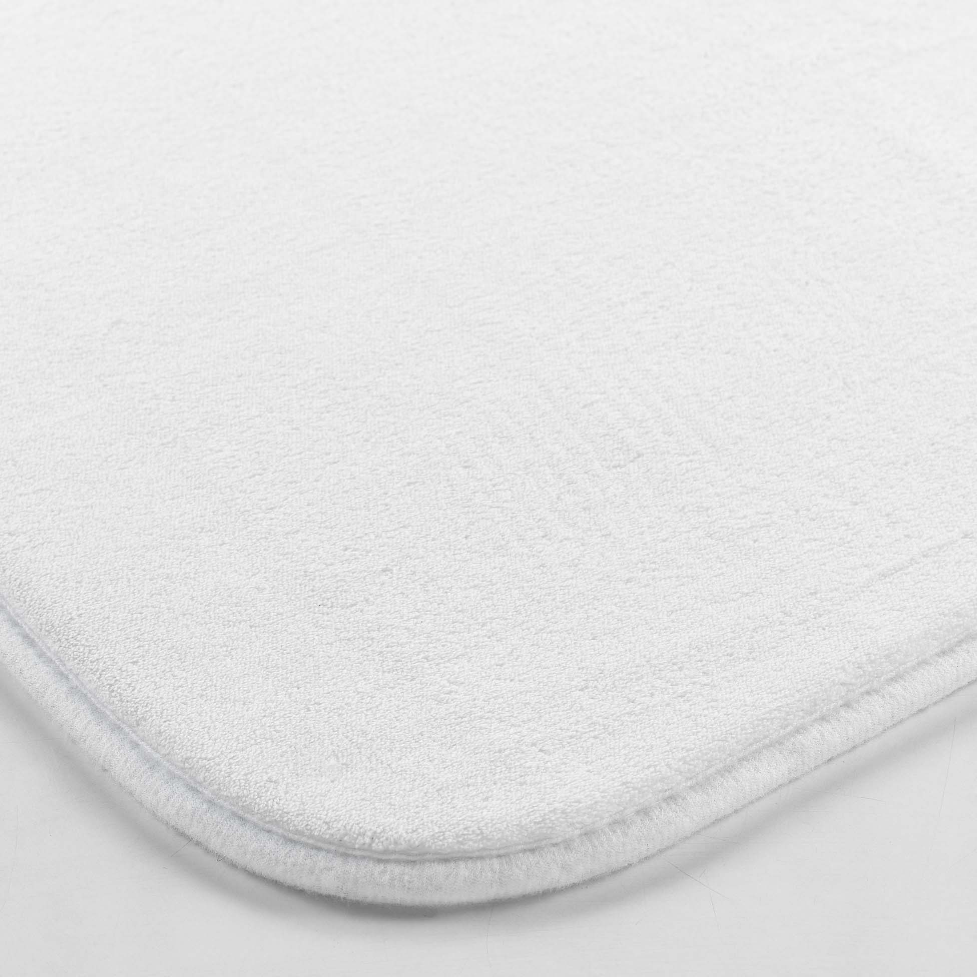 Tapis de bain 45 x 75 cm Vitamine Unie blanc