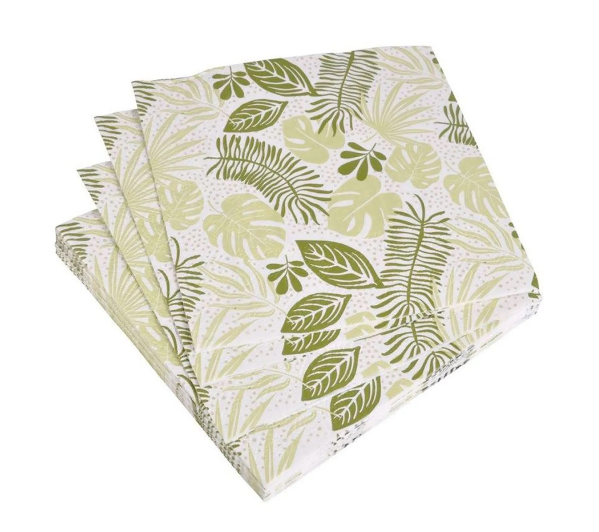 Lot de 20 serviettes en papier 33 x 33 cm Feuilles