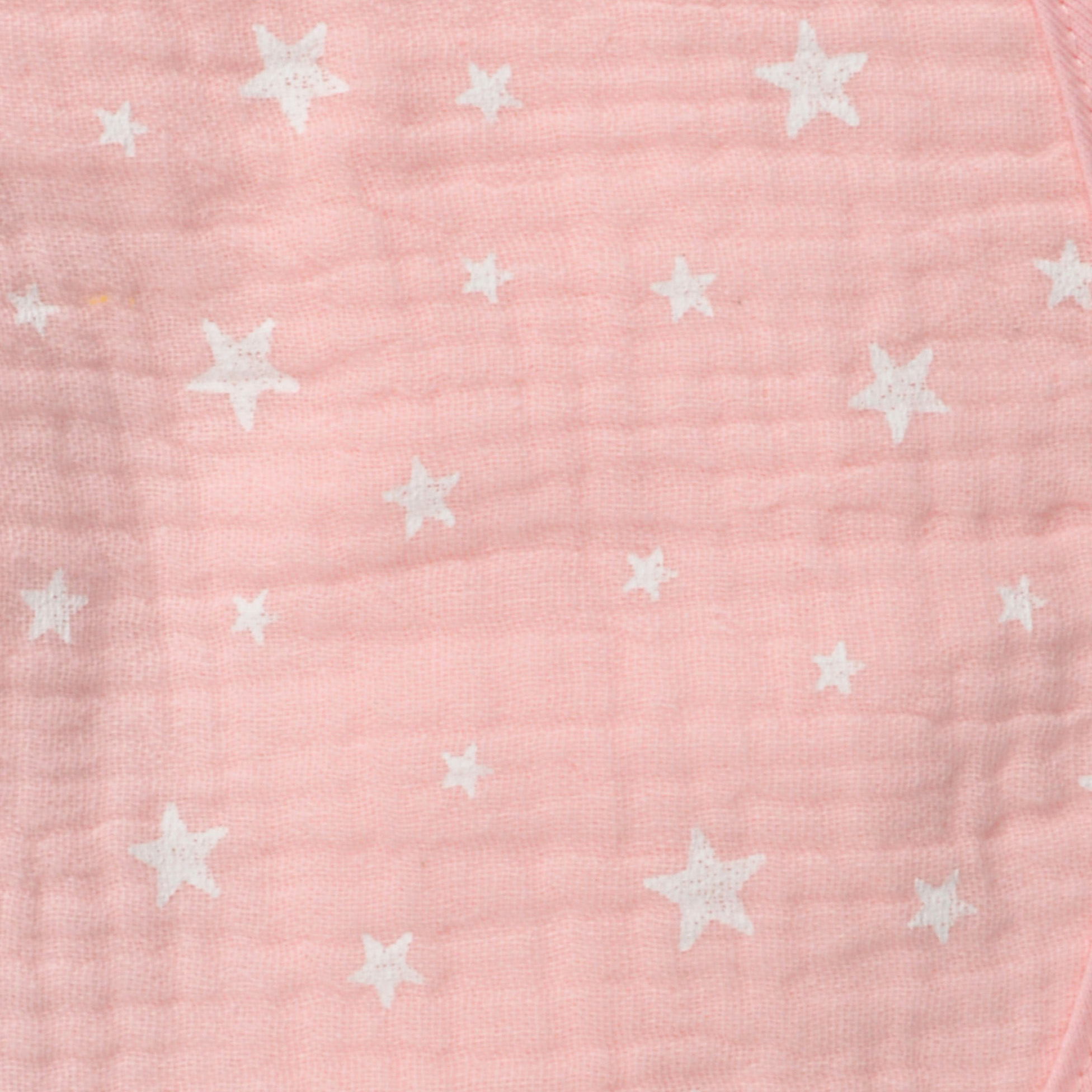 Couverture gaze de coton bebe 75 x 75 cm rose