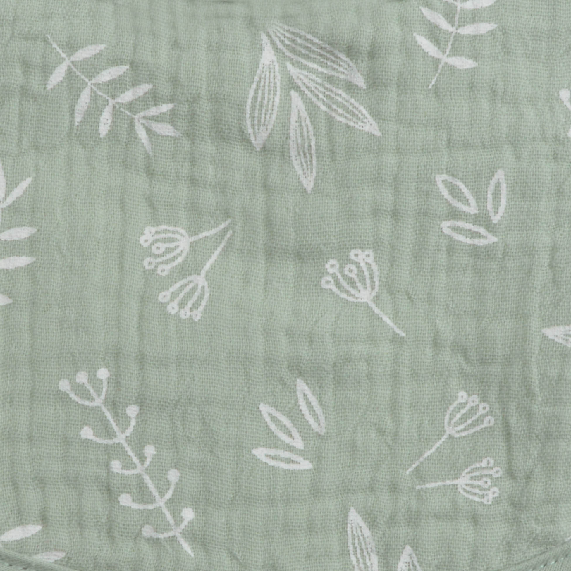 Couverture gaze de coton bebe 75 x 75 cm vert