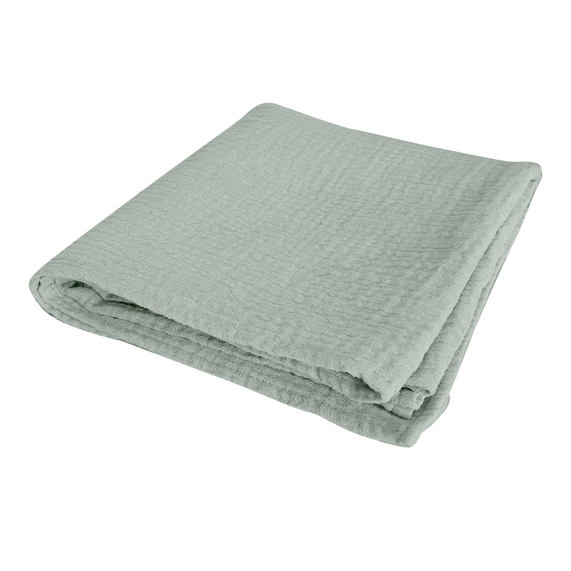 Drap housse en gaze de coton tendance uni bebe