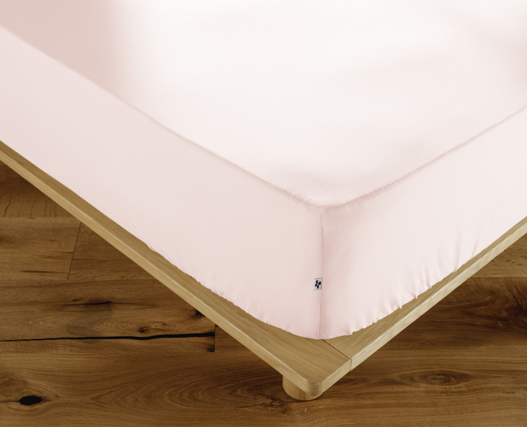 Drap housse ambre rose 90 x 190 cm