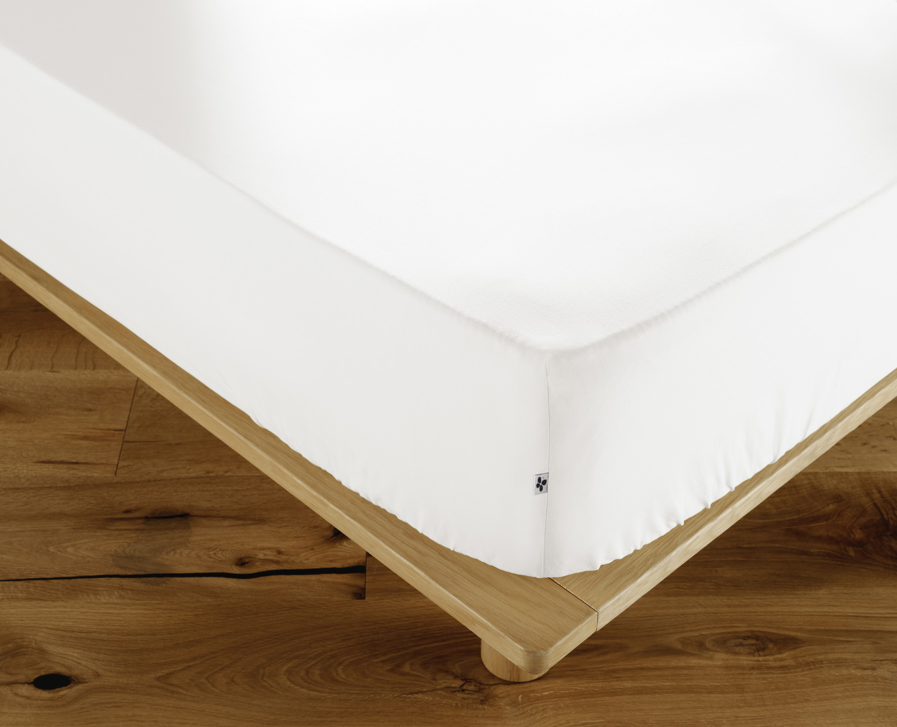 Drap housse ambre blanc 180 x 200 cm