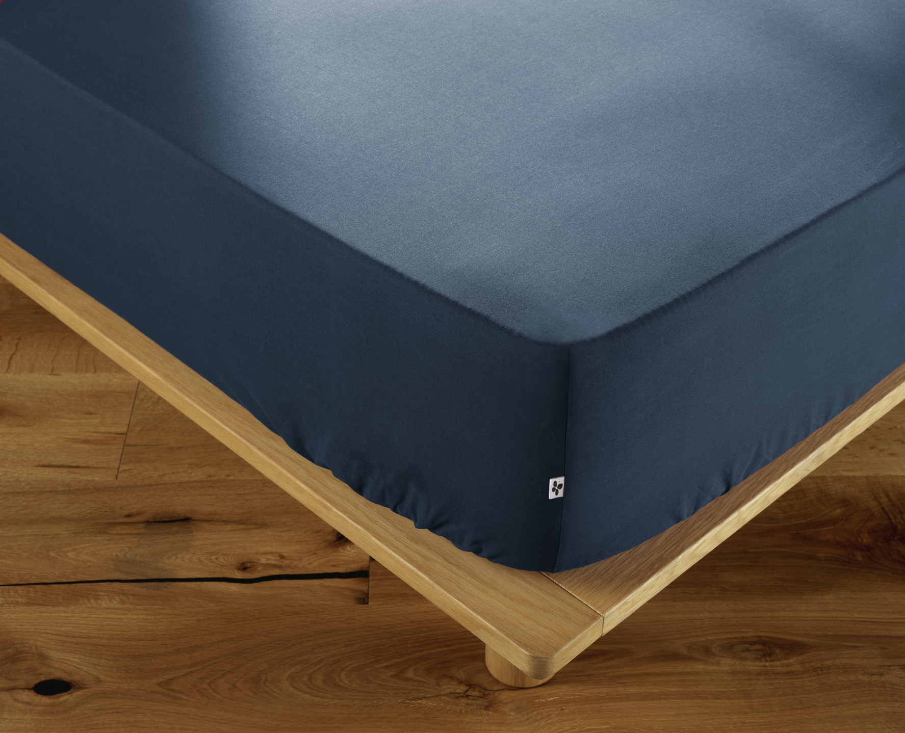 Drap housse ambre bleu 90 x 190 cm