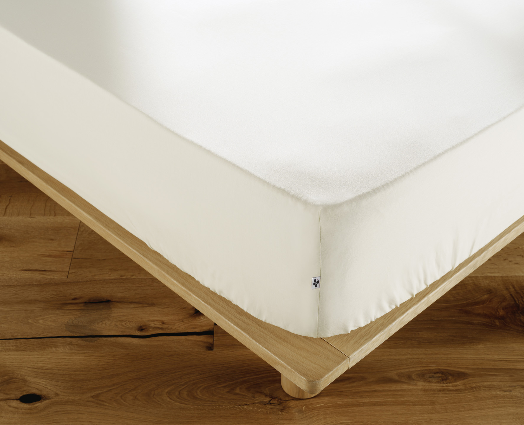 Drap housse ambre creme 140 x 190 cm