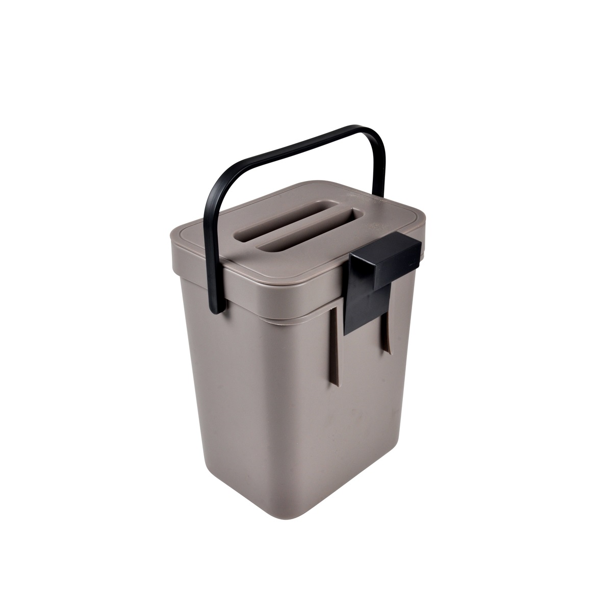 Poubelle compost de cuisine accrochable 5L taupe