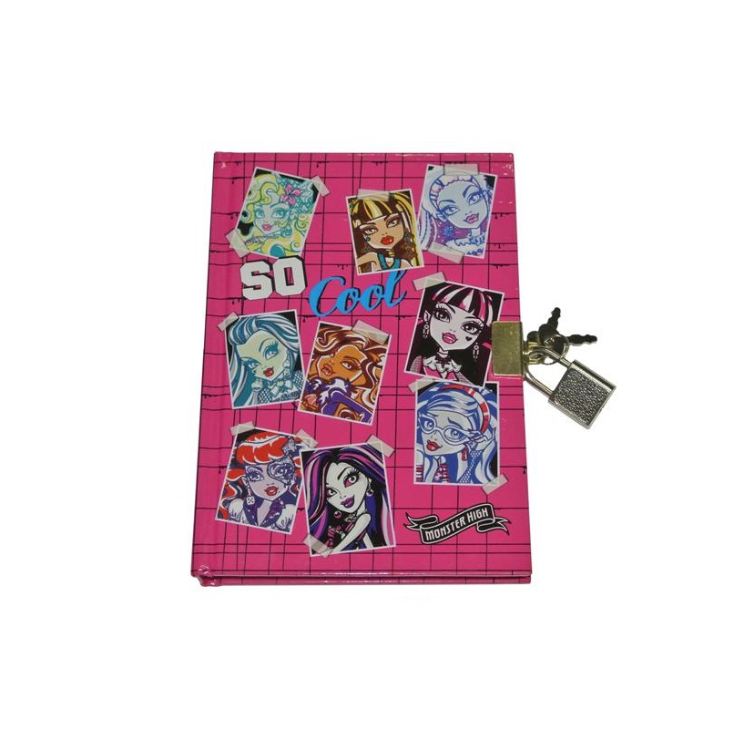 MONSTER HIGH Journal intime avec cadenas So Cool Journal intime