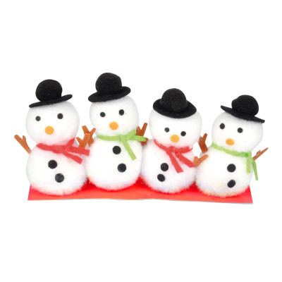 Set de 4 bonhomme de neige