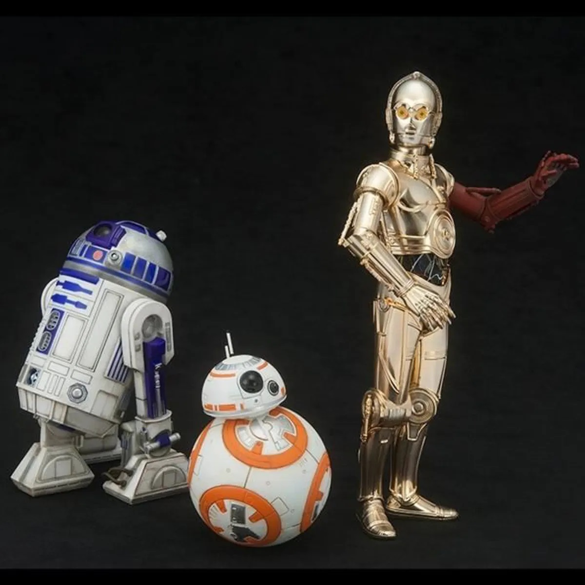 Star Wars Episode VII pack 3 statuettes PVC ARTFX 1/10 C-3PO & R2-D2 & BB-8