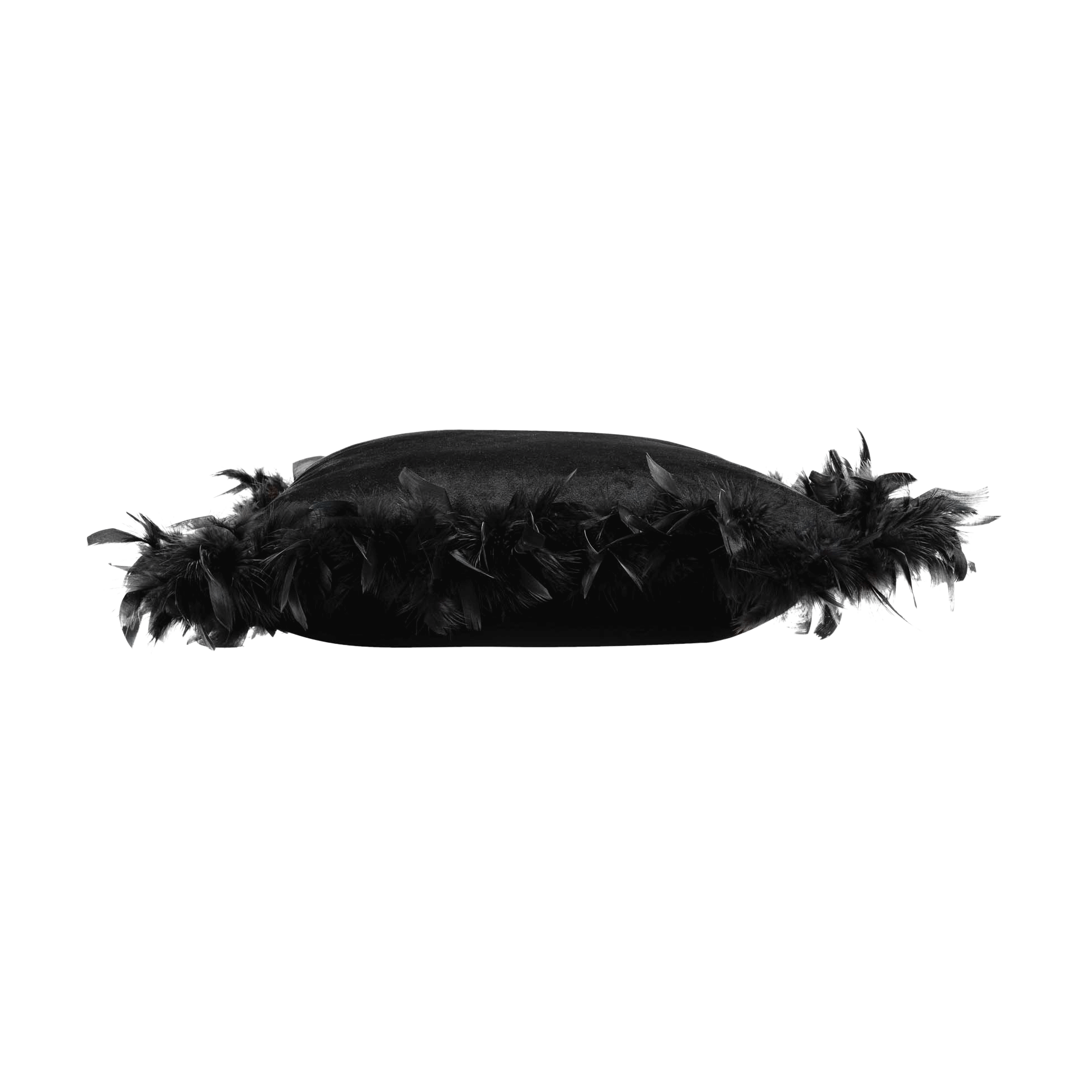 Coussin plumes 40 x 40 cm Marline noir