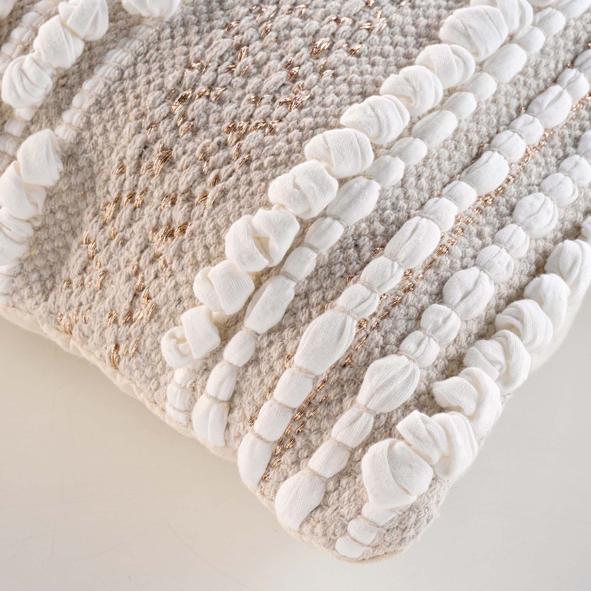 Coussin polycoton Blanca