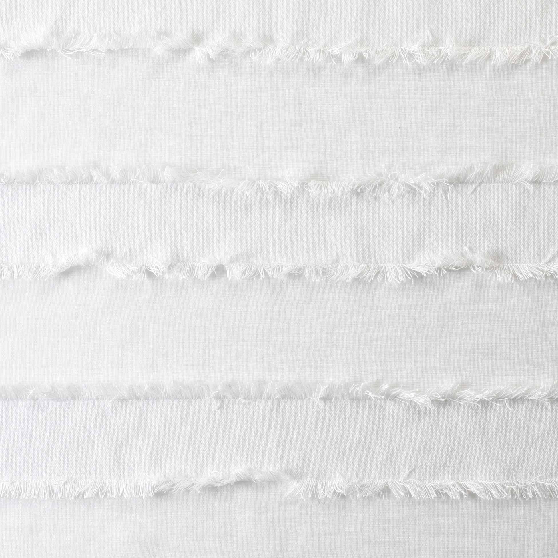 Panneau voilage sable a rayure 140 x 260 cm Lalina blanc