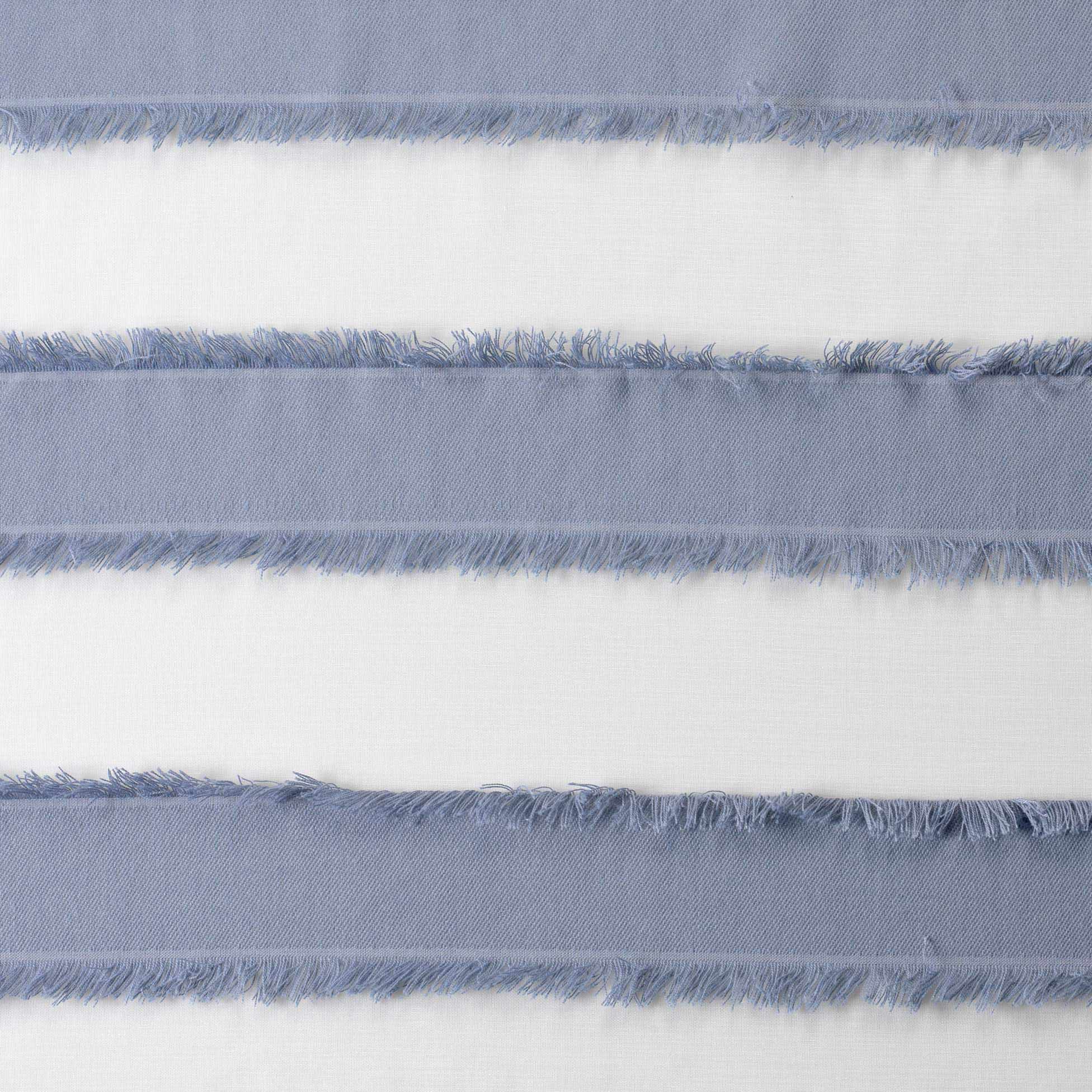 Panneau voilage sable a rayure 140 x 260 cm Lalina bleu