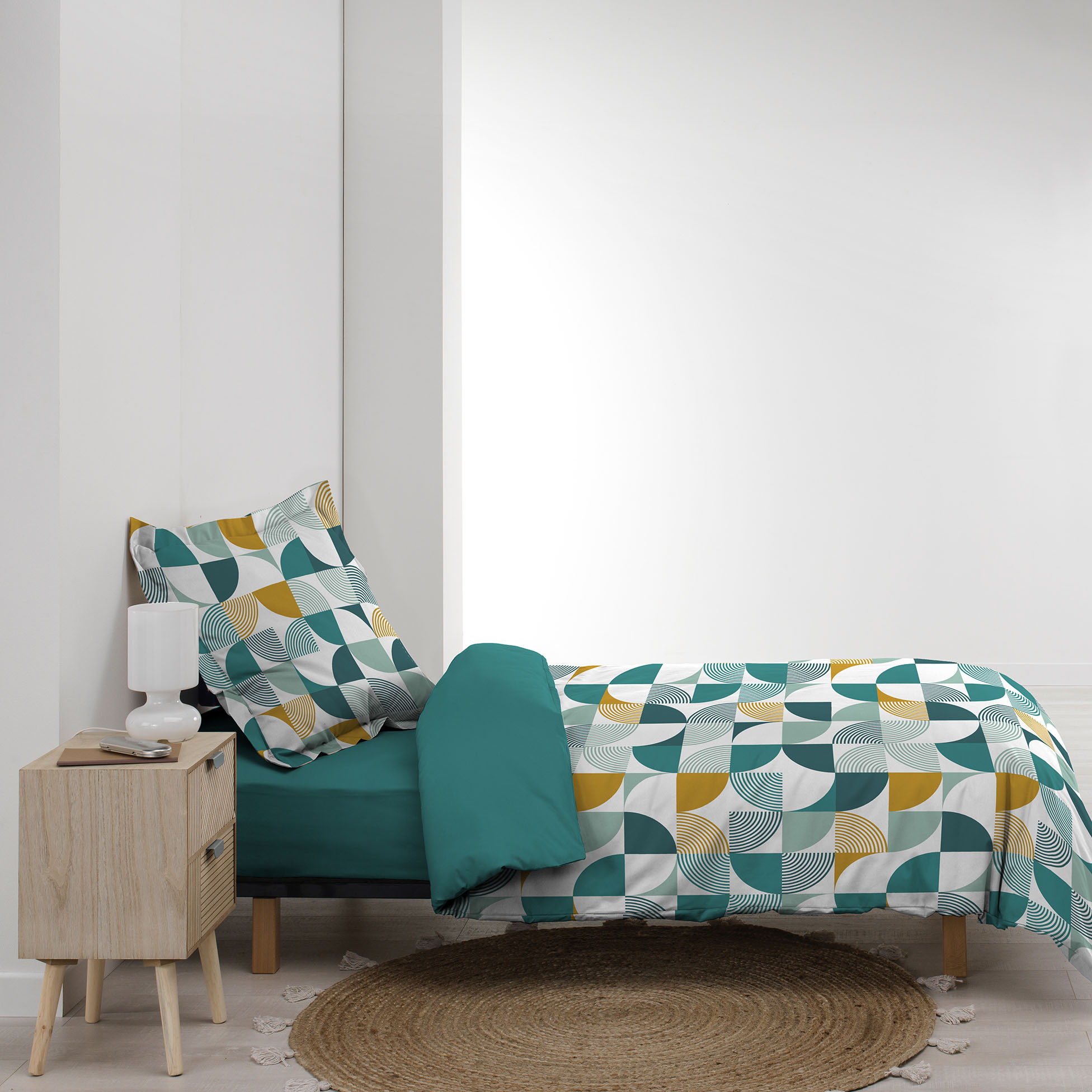 Parrure housse de couette 140x200cm Go-Rythme Multicolore