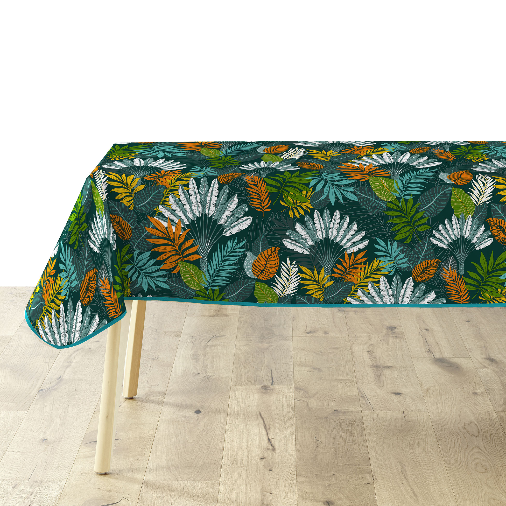 Nappe rectangle PVC 140 x 240 cm Feuilles panazio