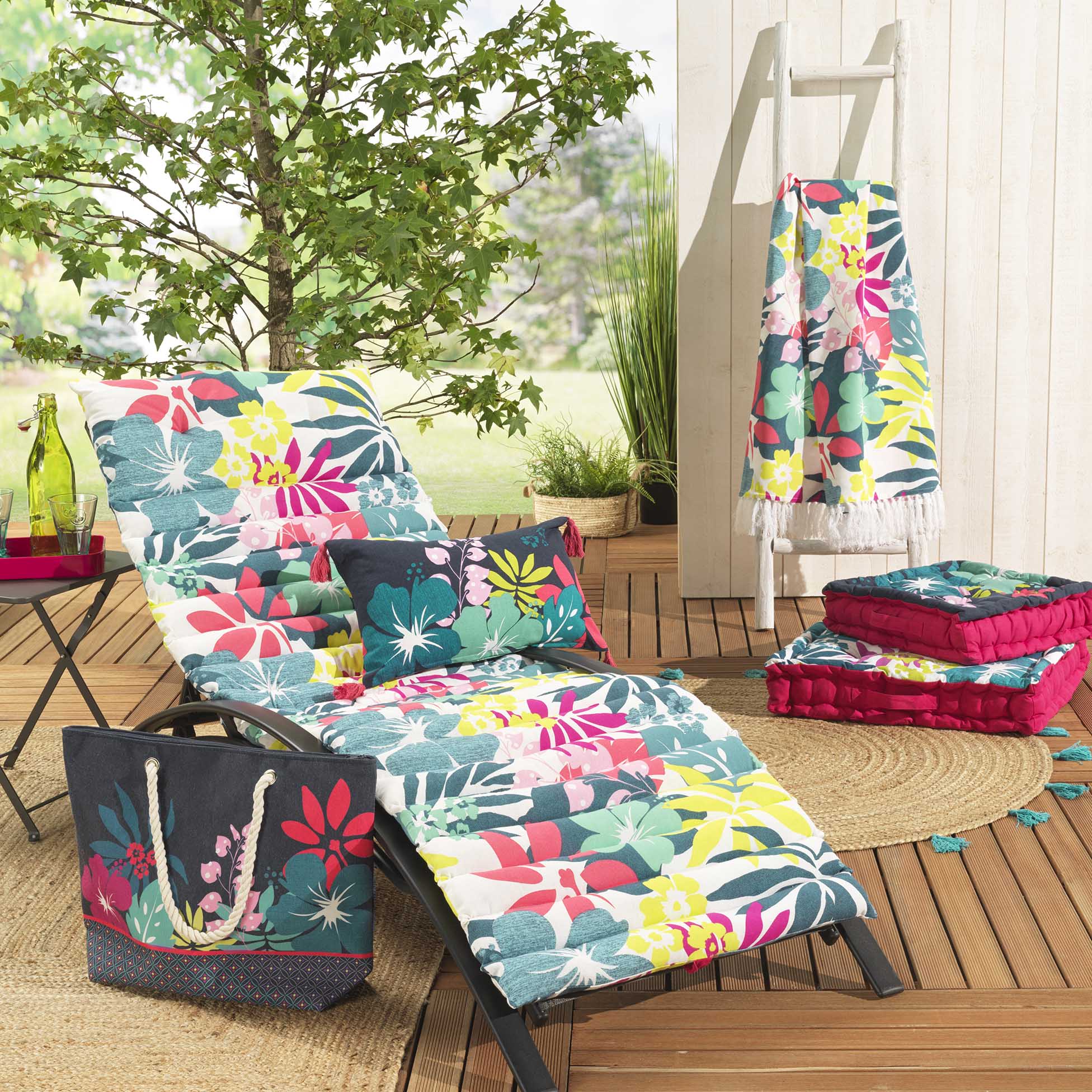 Coussin de sol ou Bain de soleil Hawaina