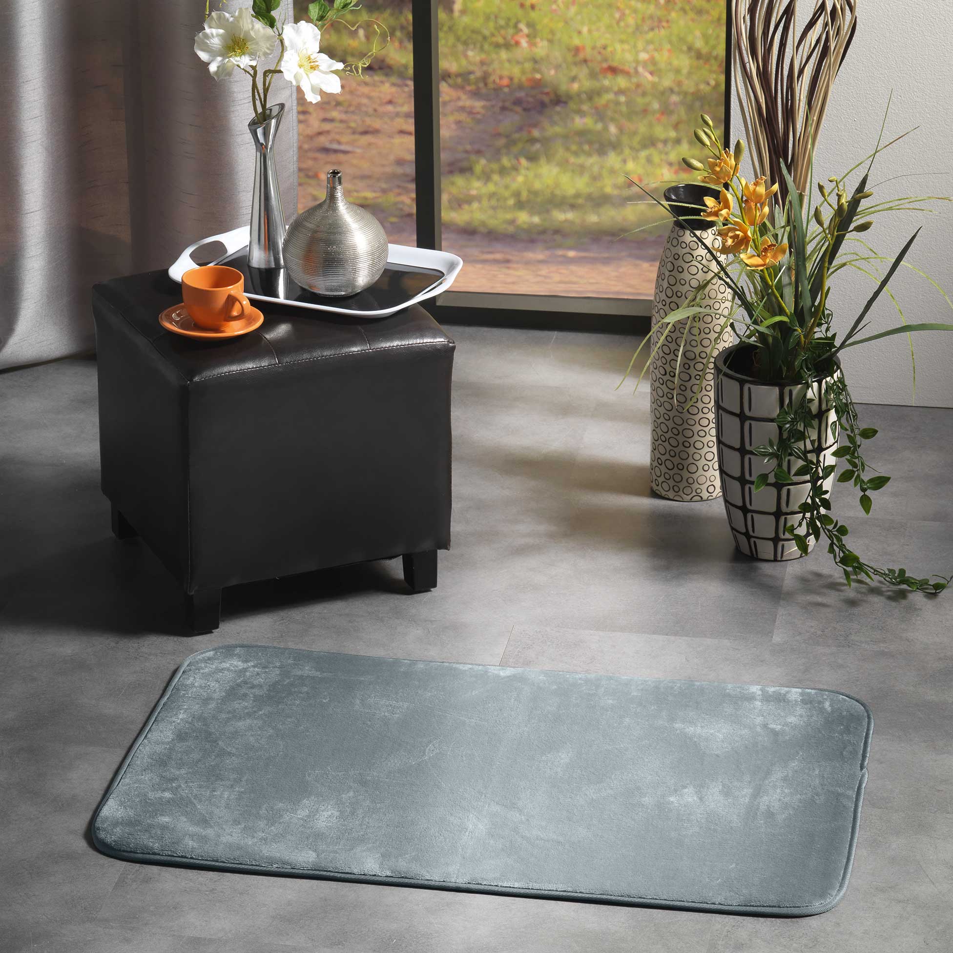 Tapis 50x80cm Flanoux Gris